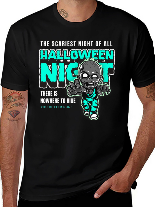 Halloween Night Zombie Graphic Tee