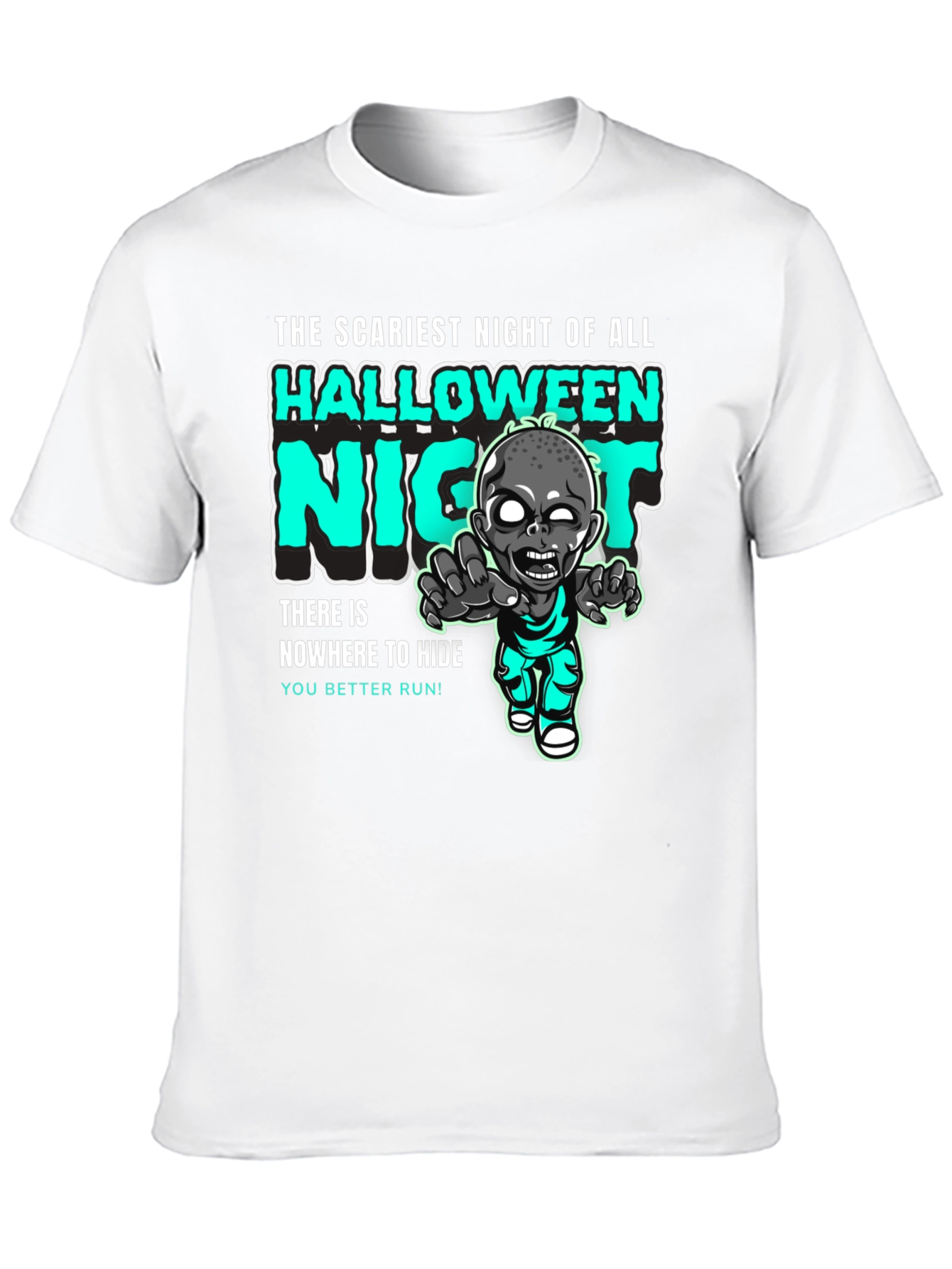 Halloween Night Zombie Graphic Tee