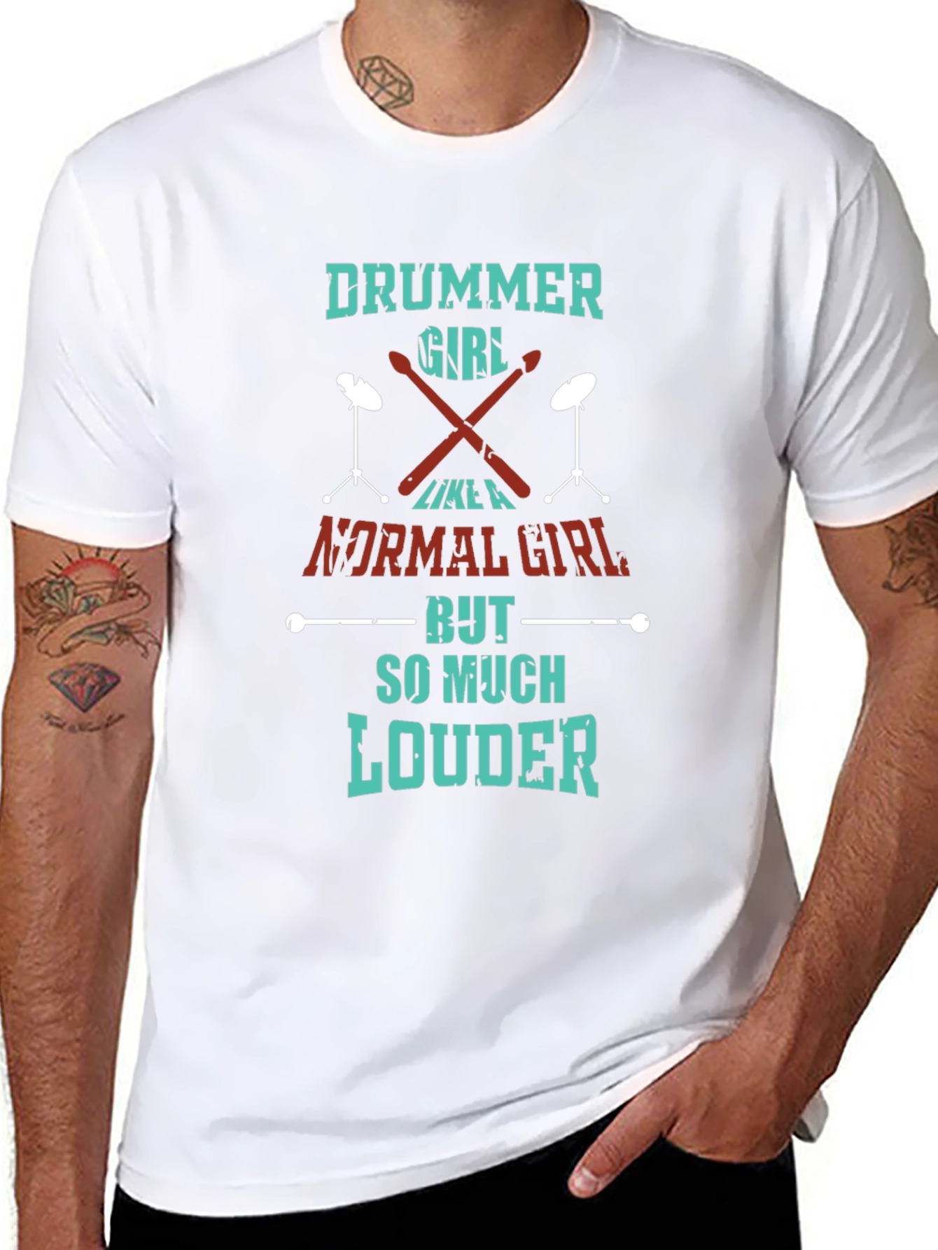 Drummer Girl T-Shirt - So Much Louder
