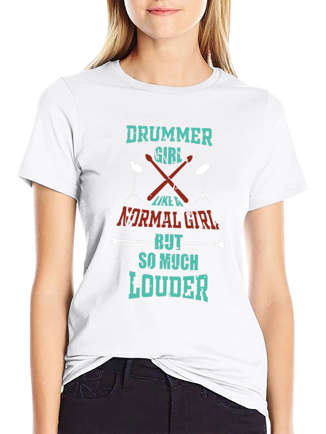 Drummer Girl T-Shirt - So Much Louder
