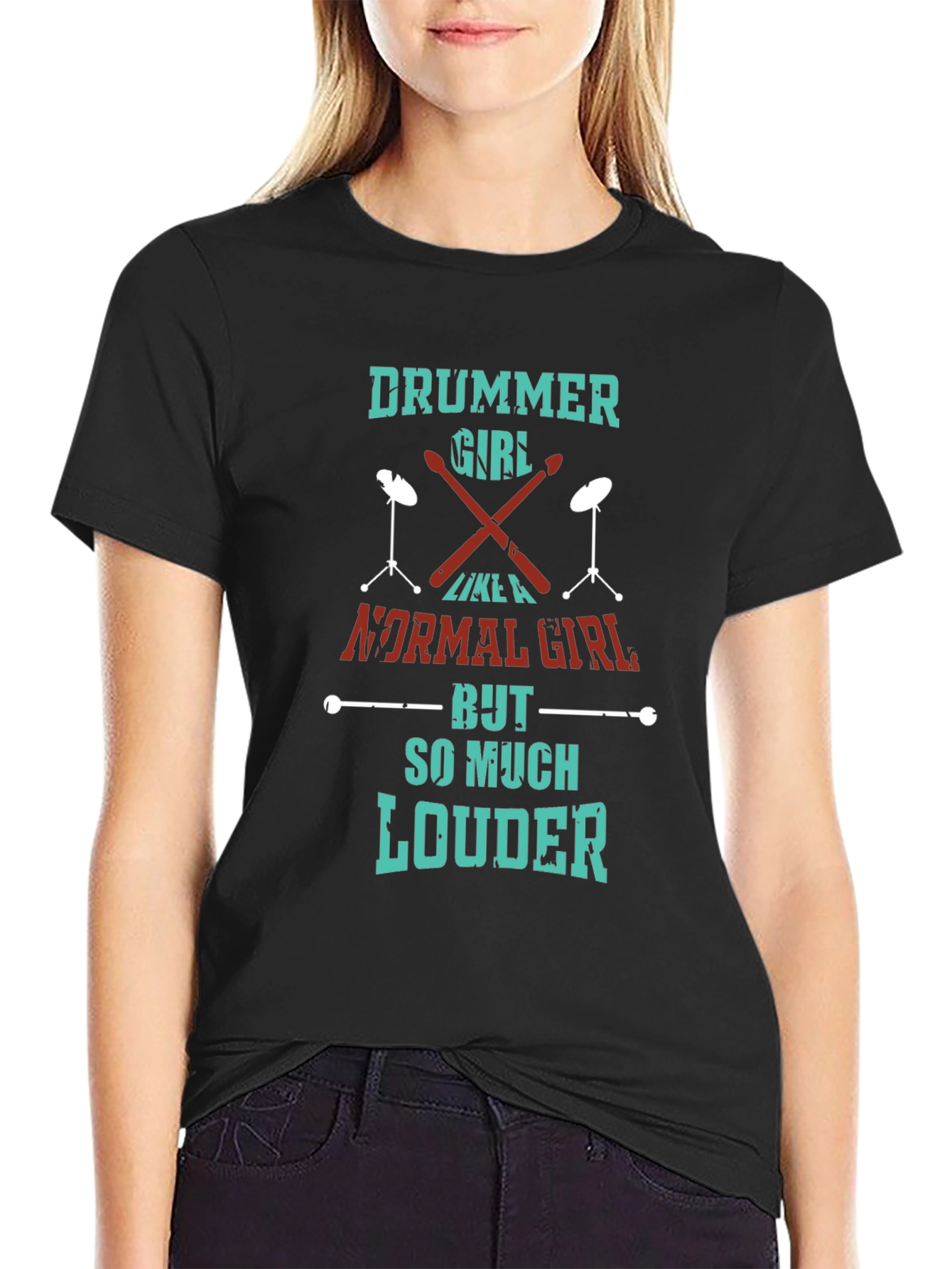 Drummer Girl T-Shirt - So Much Louder