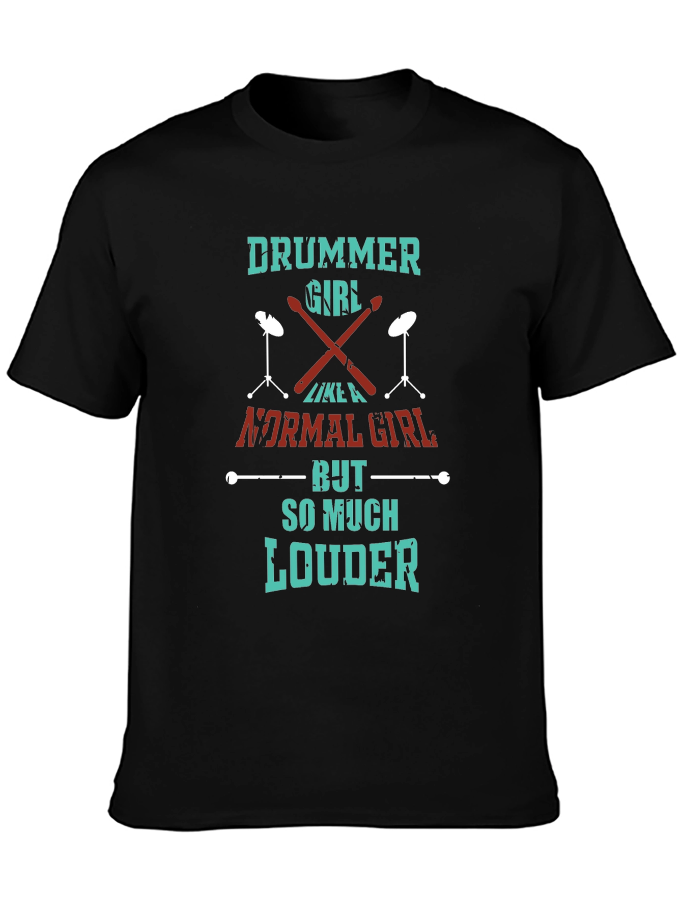 Drummer Girl T-Shirt - So Much Louder