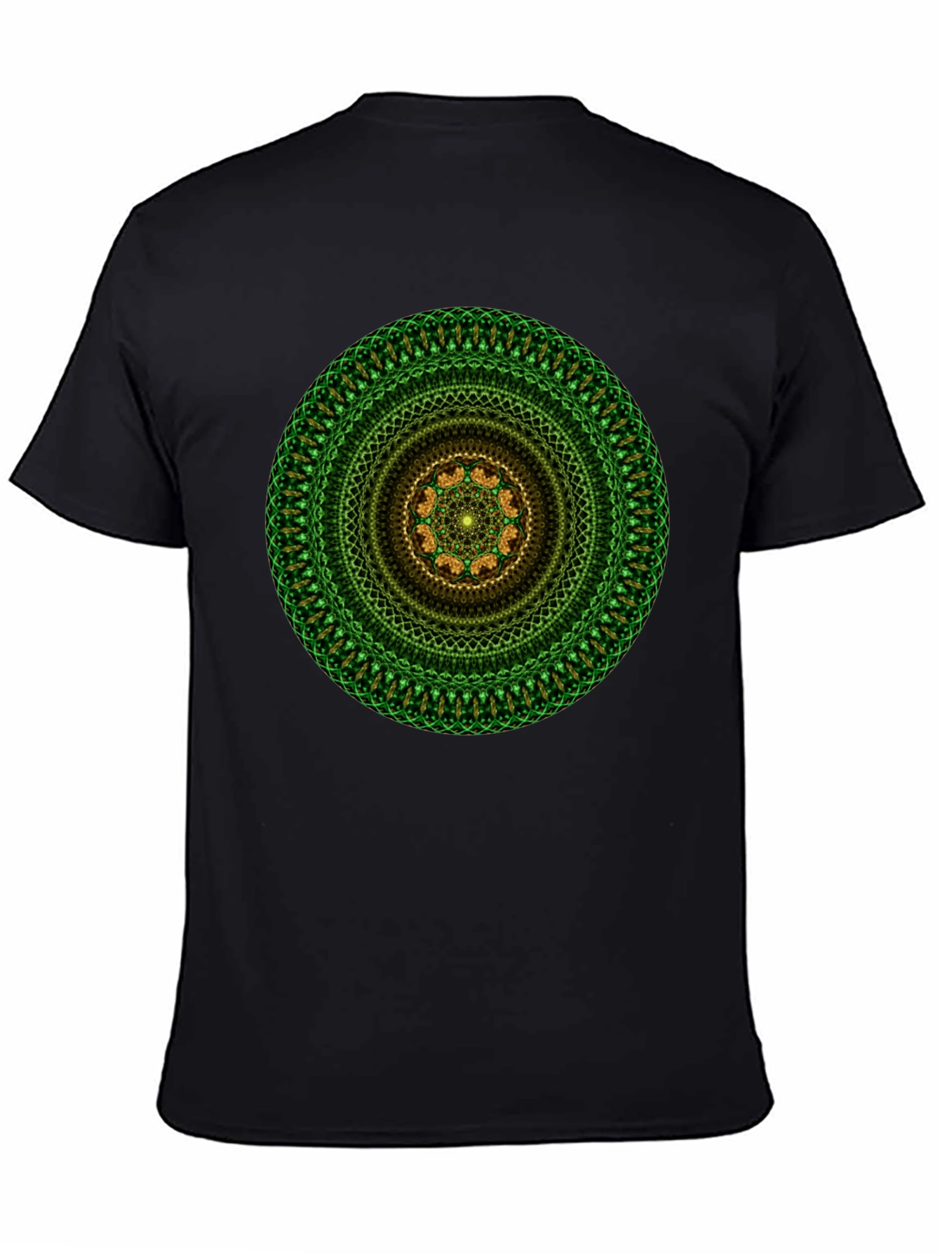 Green Mandala Graphic Tee - Casual Comfort