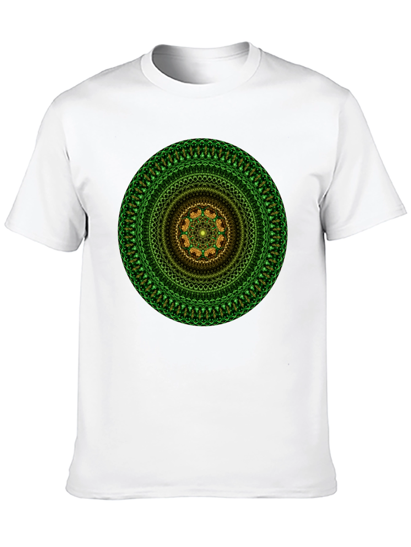 Green Mandala Graphic Tee - Casual Comfort
