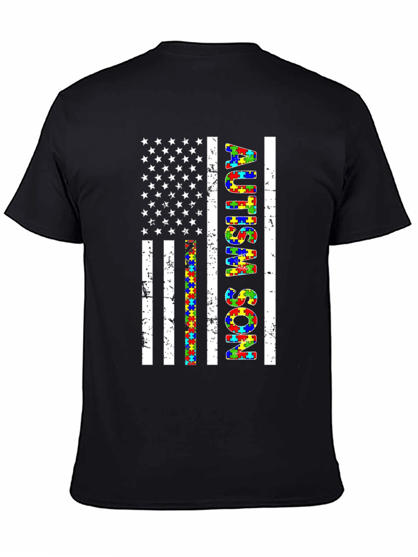 Autism Son American Flag T-Shirt