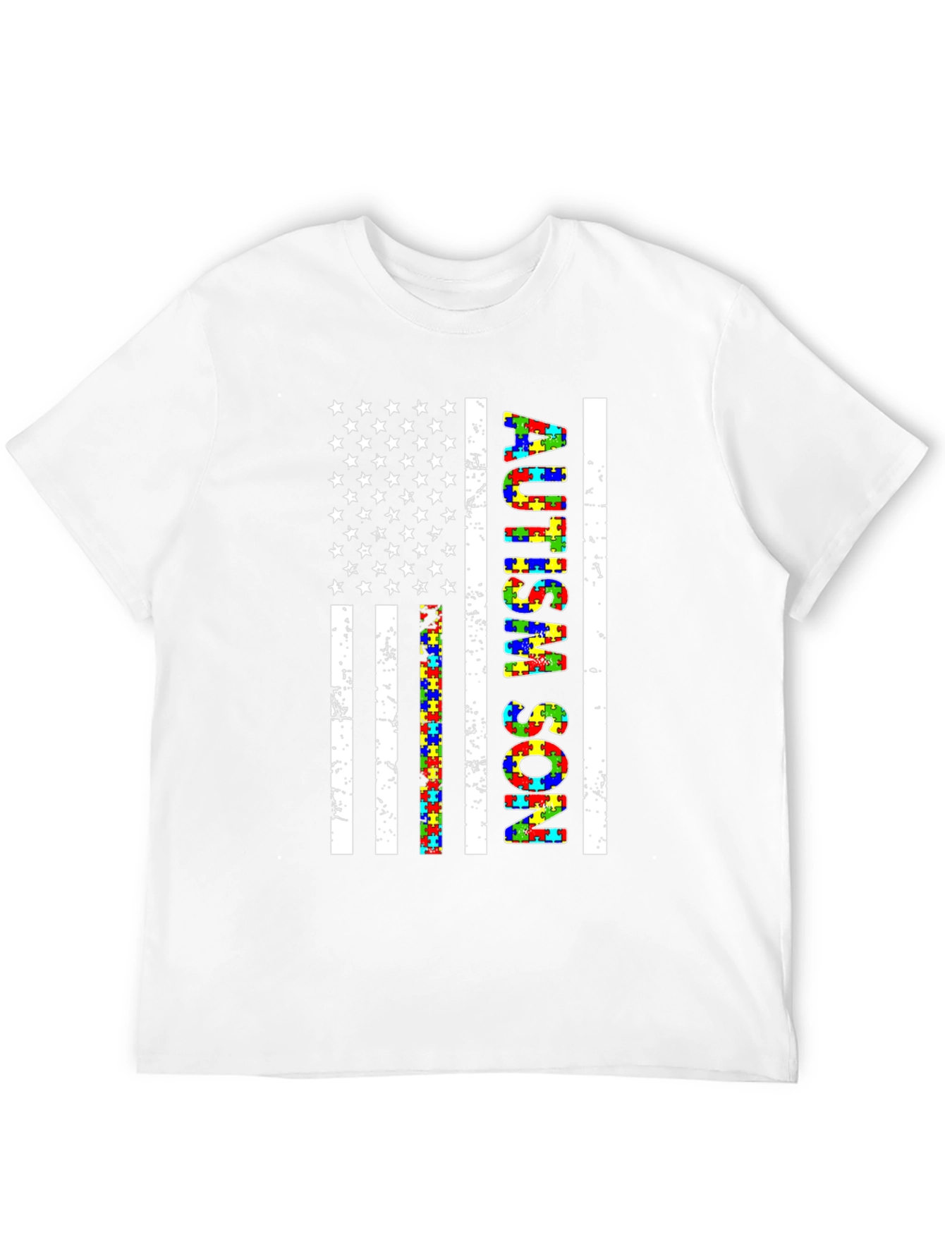 Autism Son American Flag T-Shirt