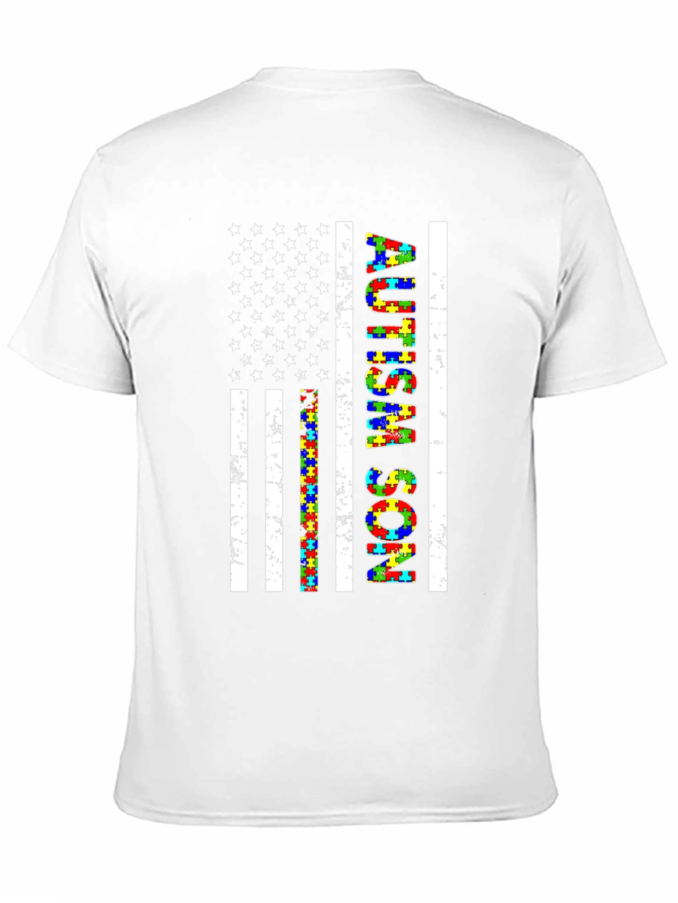 Autism Son American Flag T-Shirt