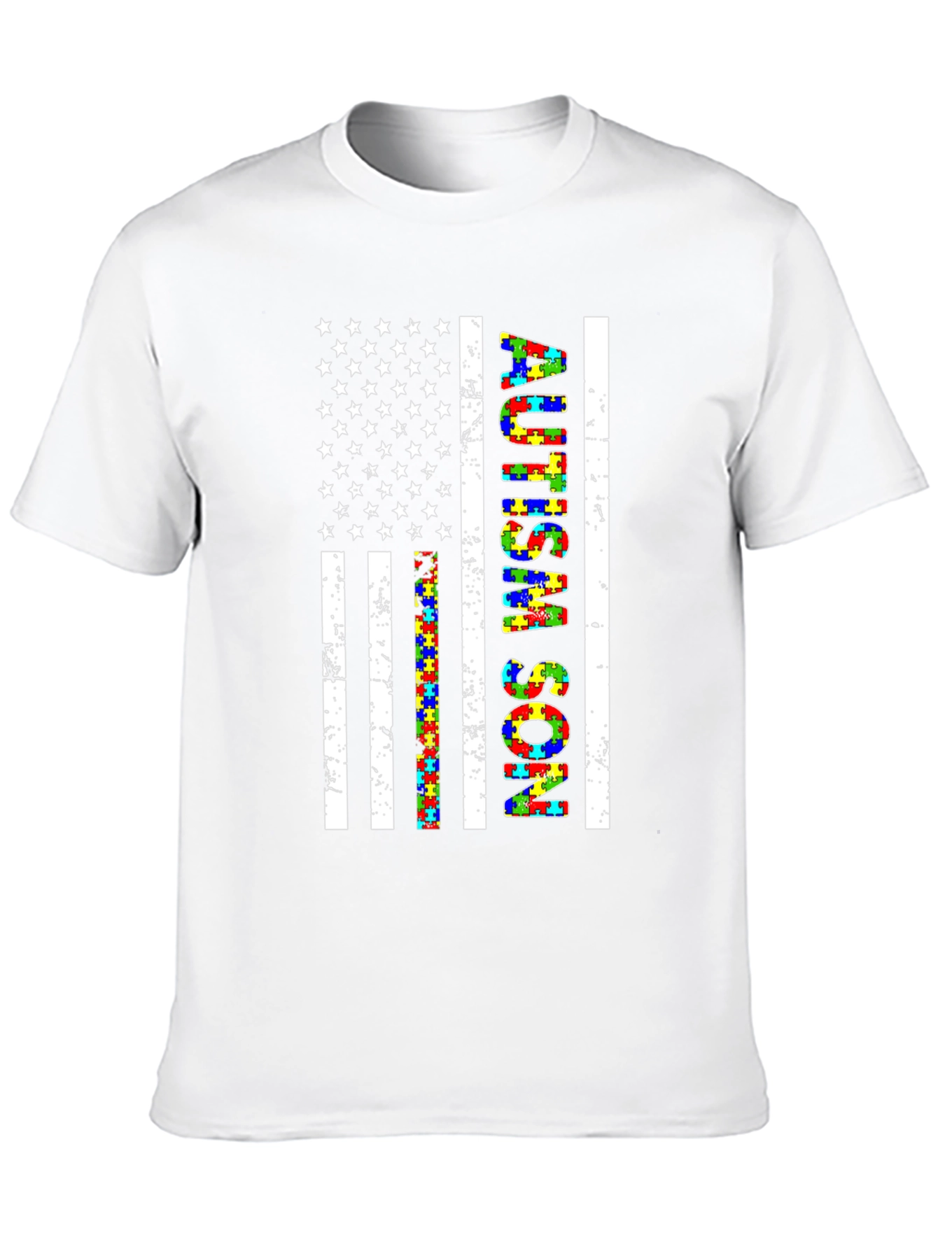 Autism Son American Flag T-Shirt