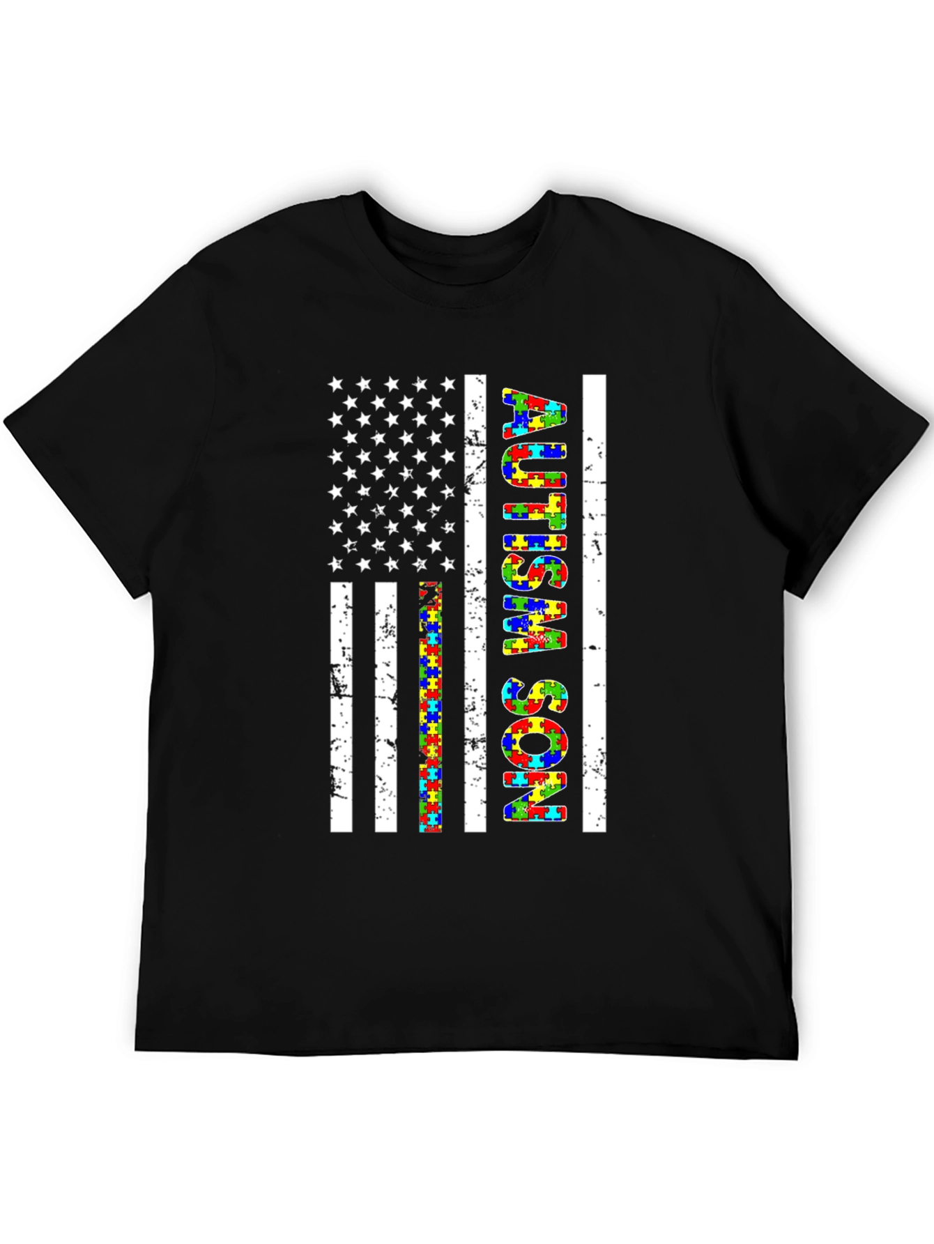 Autism Son American Flag T-Shirt