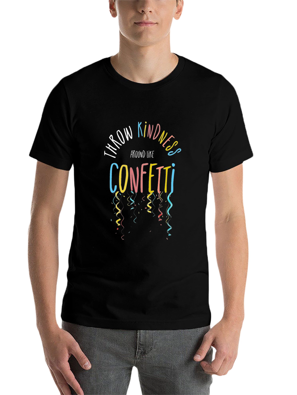 Throw Kindness Around Like Confetti Black Tee