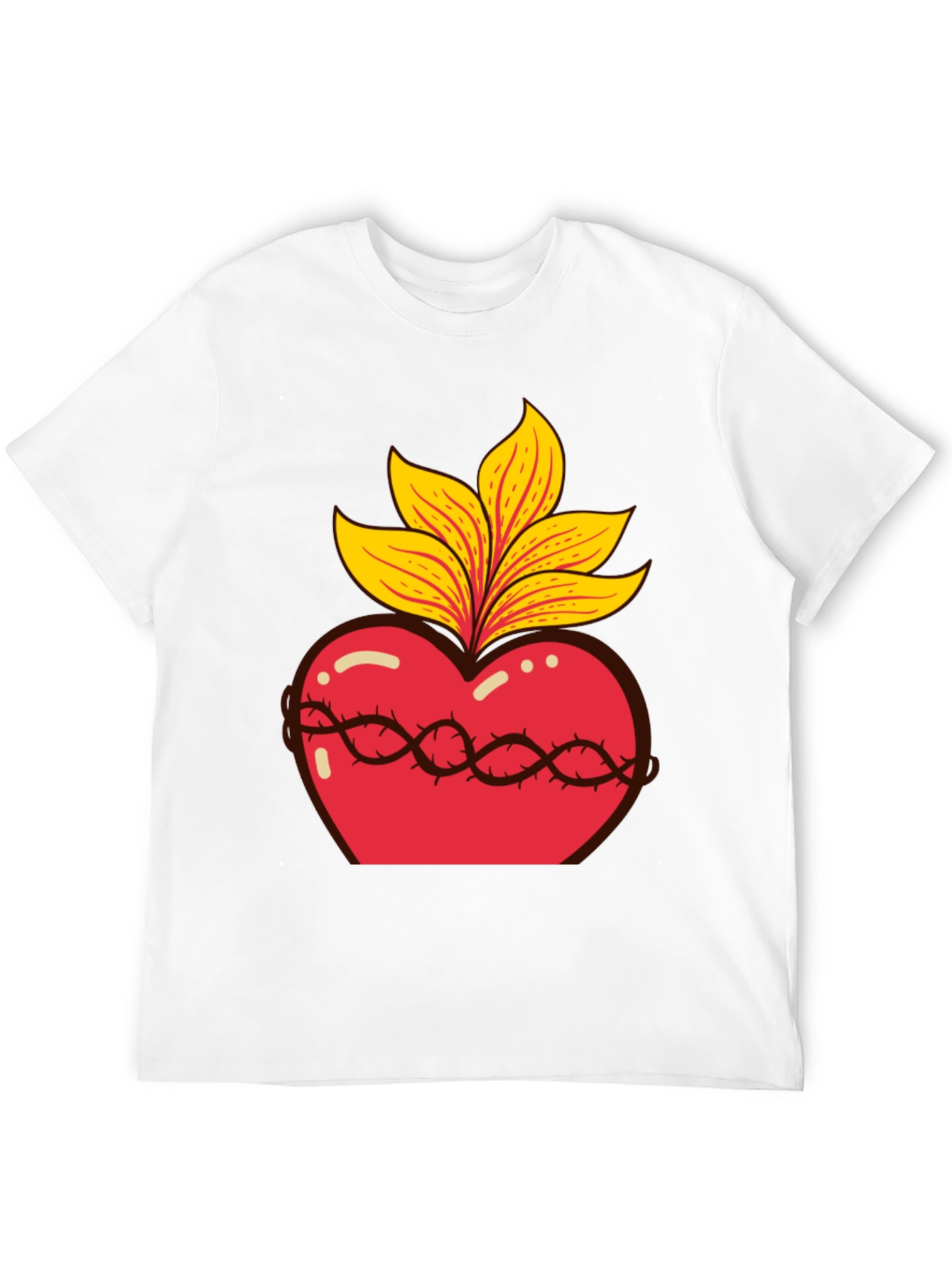 Sacred Heart Graphic Tee - Black
