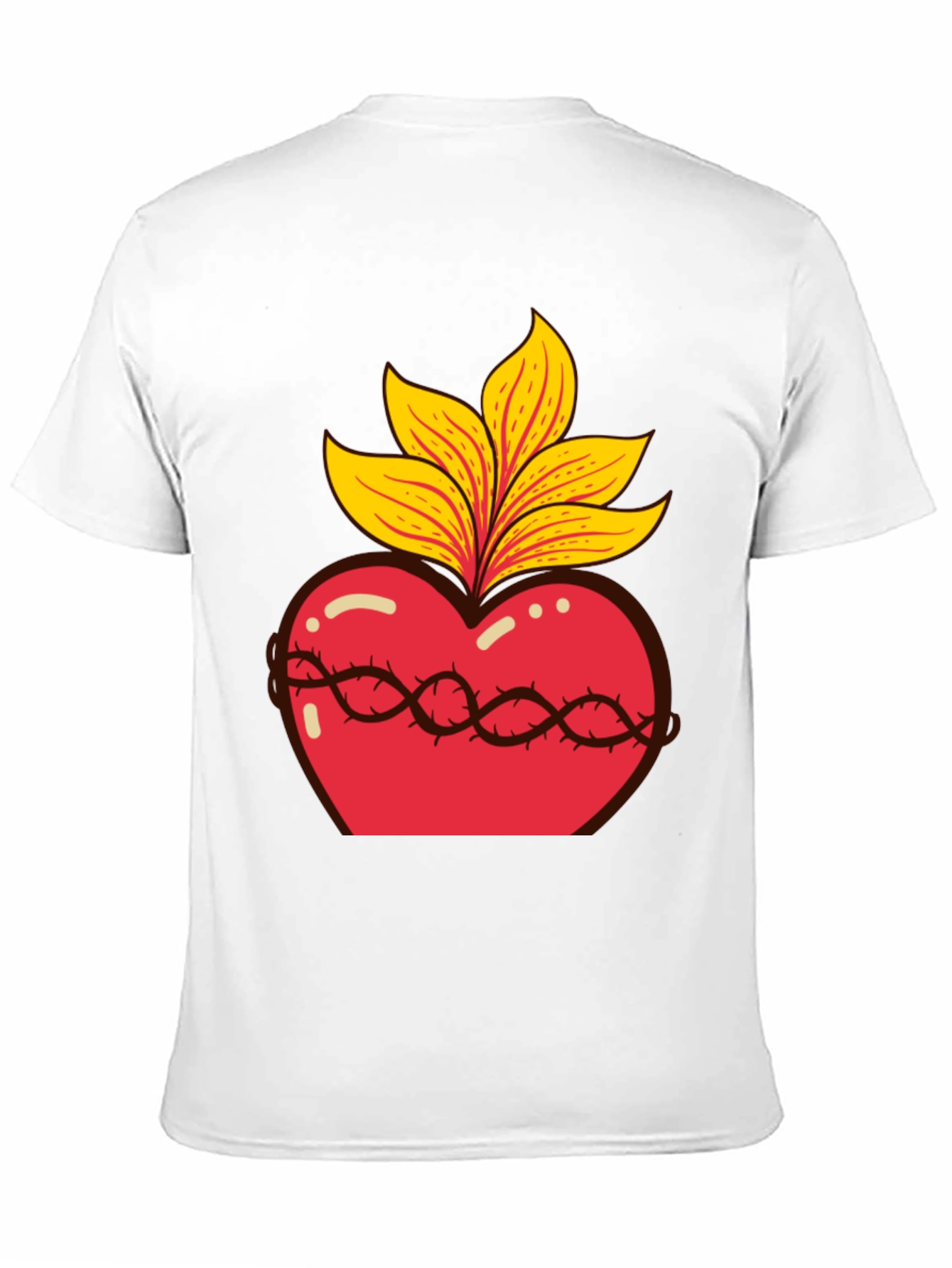 Sacred Heart Graphic Tee - Black