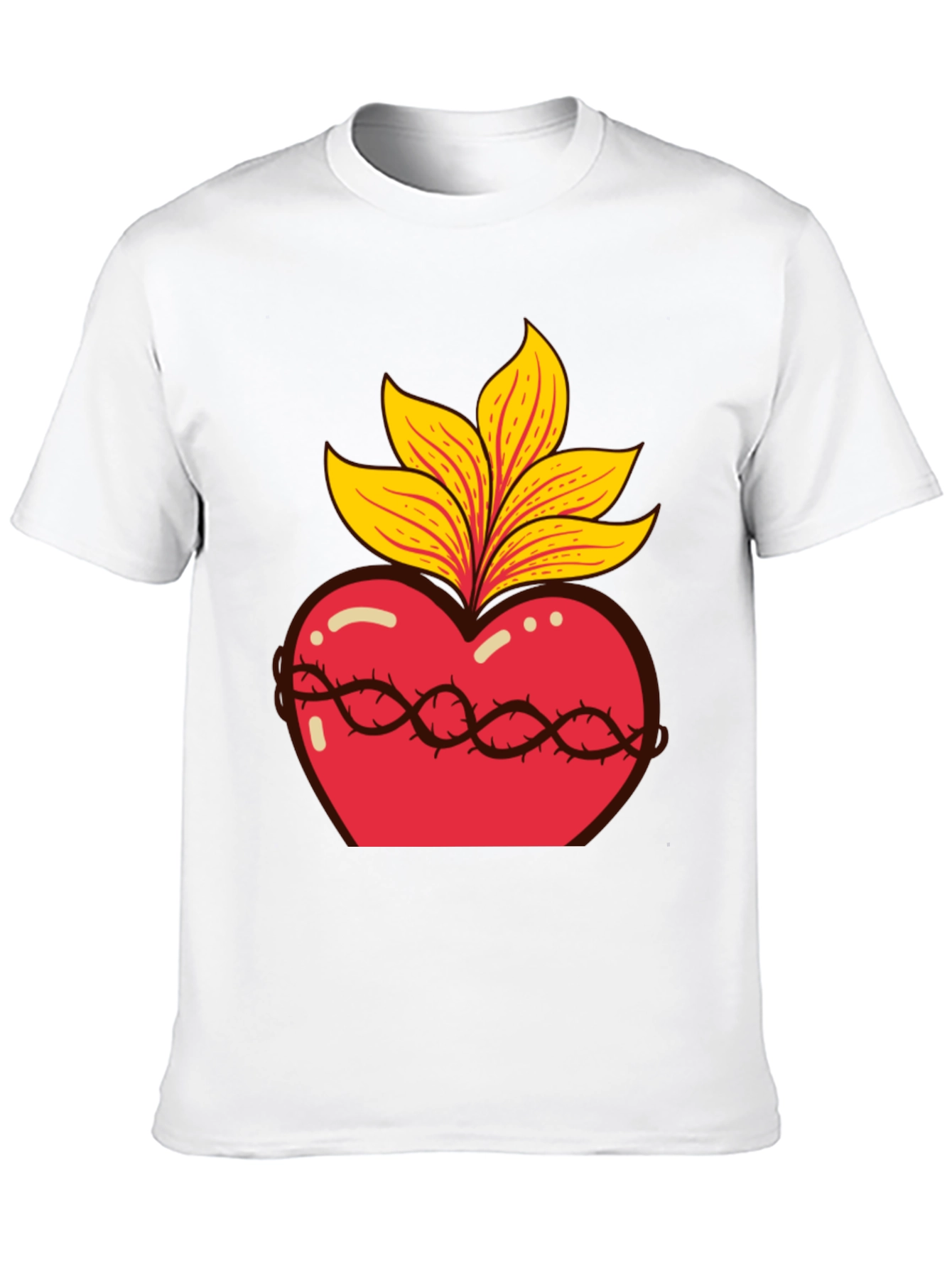 Sacred Heart Graphic Tee - Black