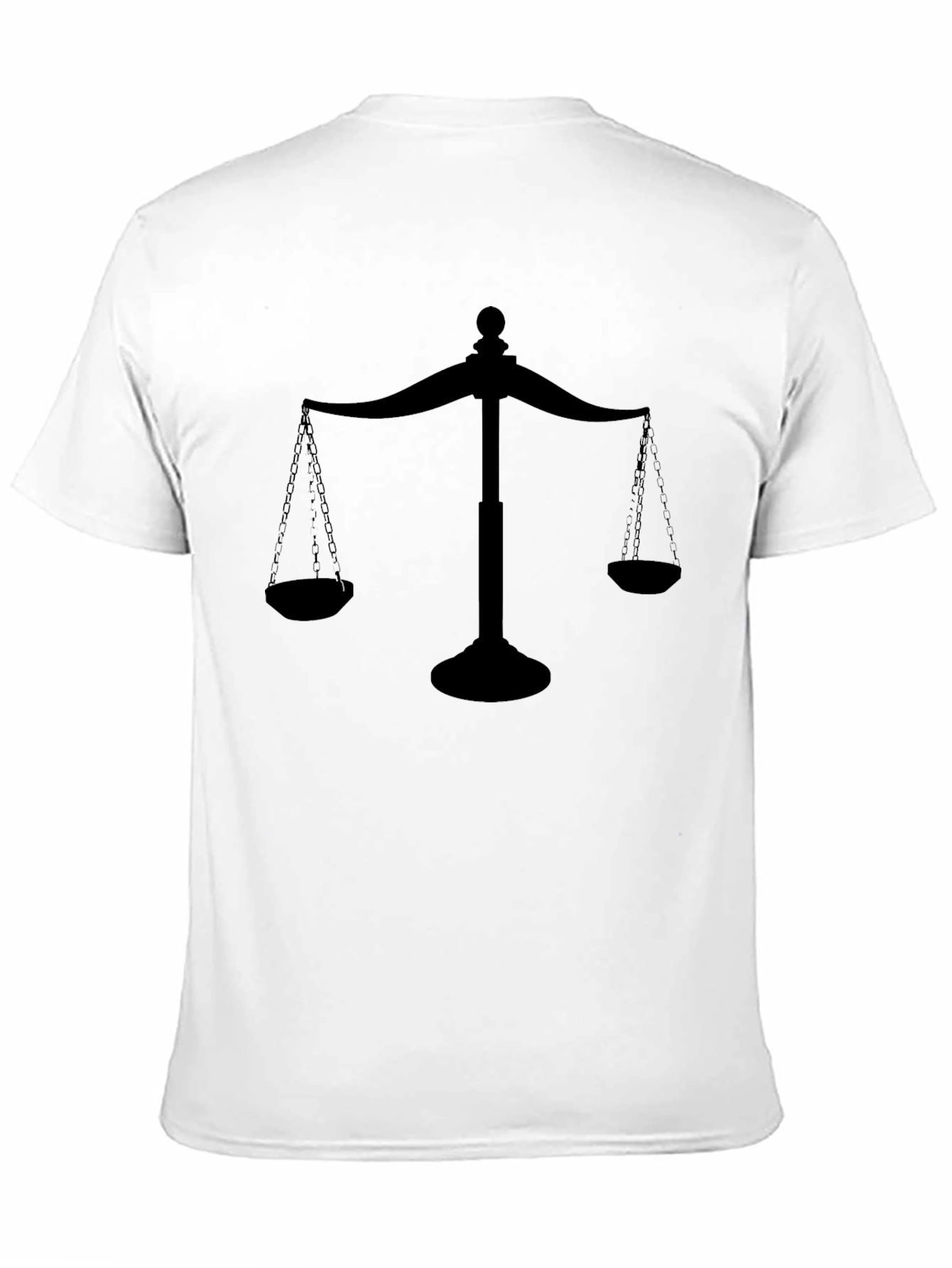 Scales of Justice Graphic Black T-Shirt