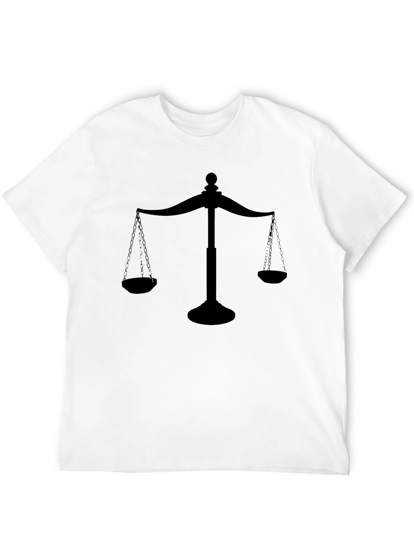 Scales of Justice Graphic Black T-Shirt