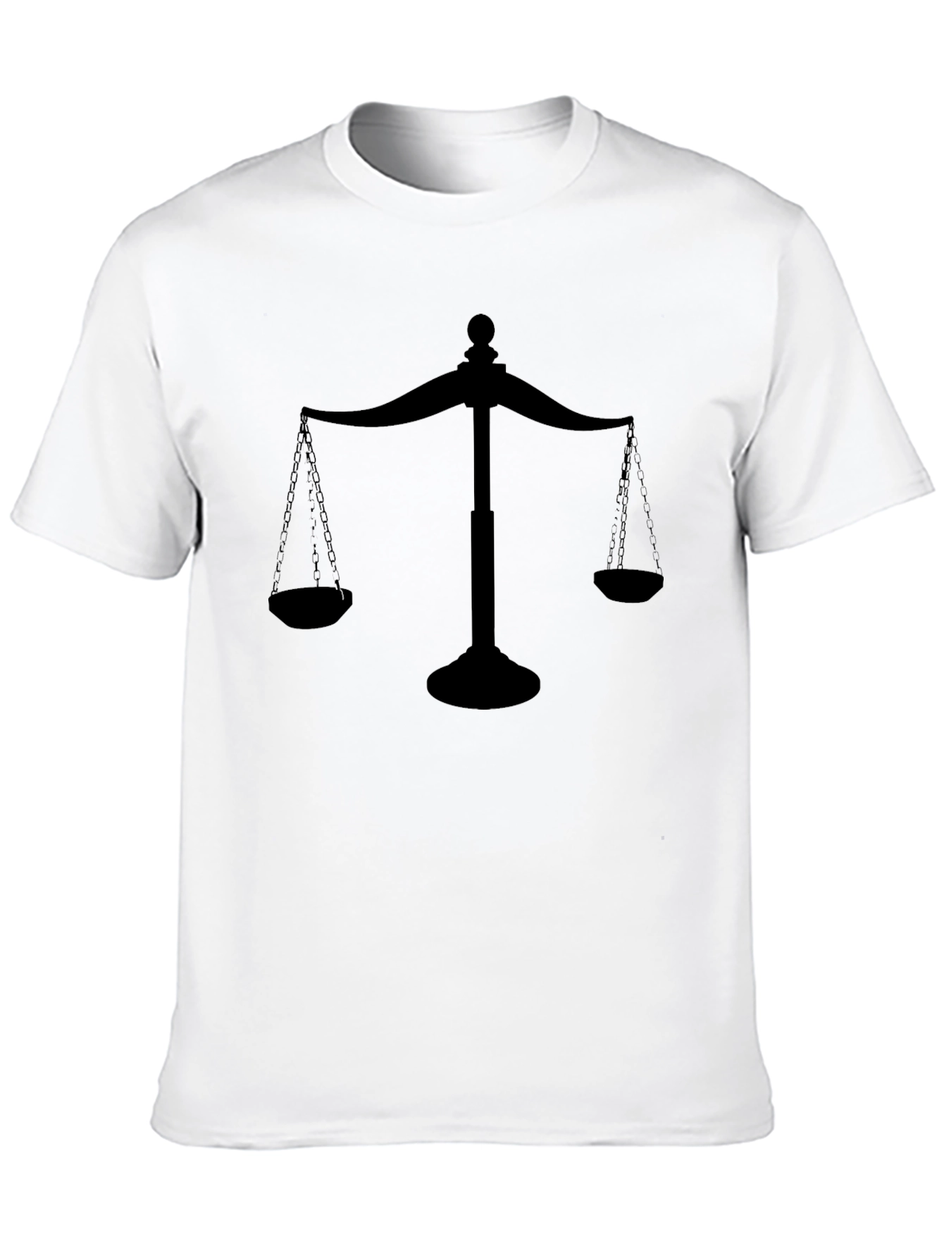 Scales of Justice Graphic Black T-Shirt
