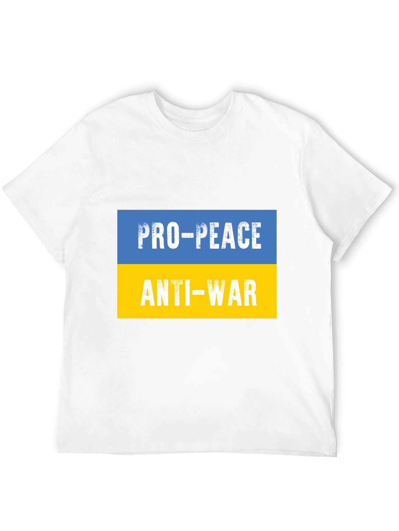 Pro-Peace Anti-War Ukraine Flag T-Shirt