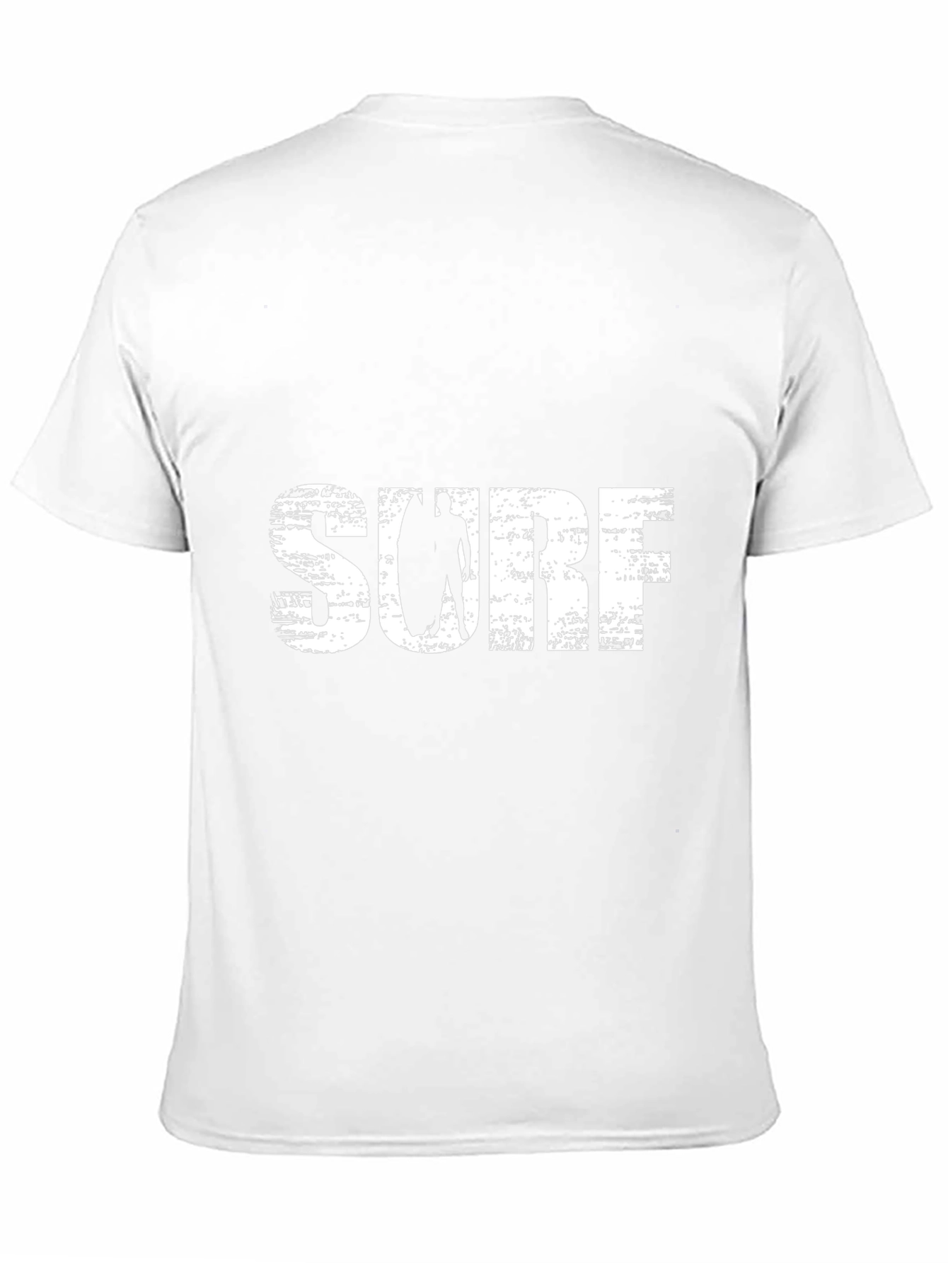 Surf T-Shirt - Black Cotton Tee with Graphic Print