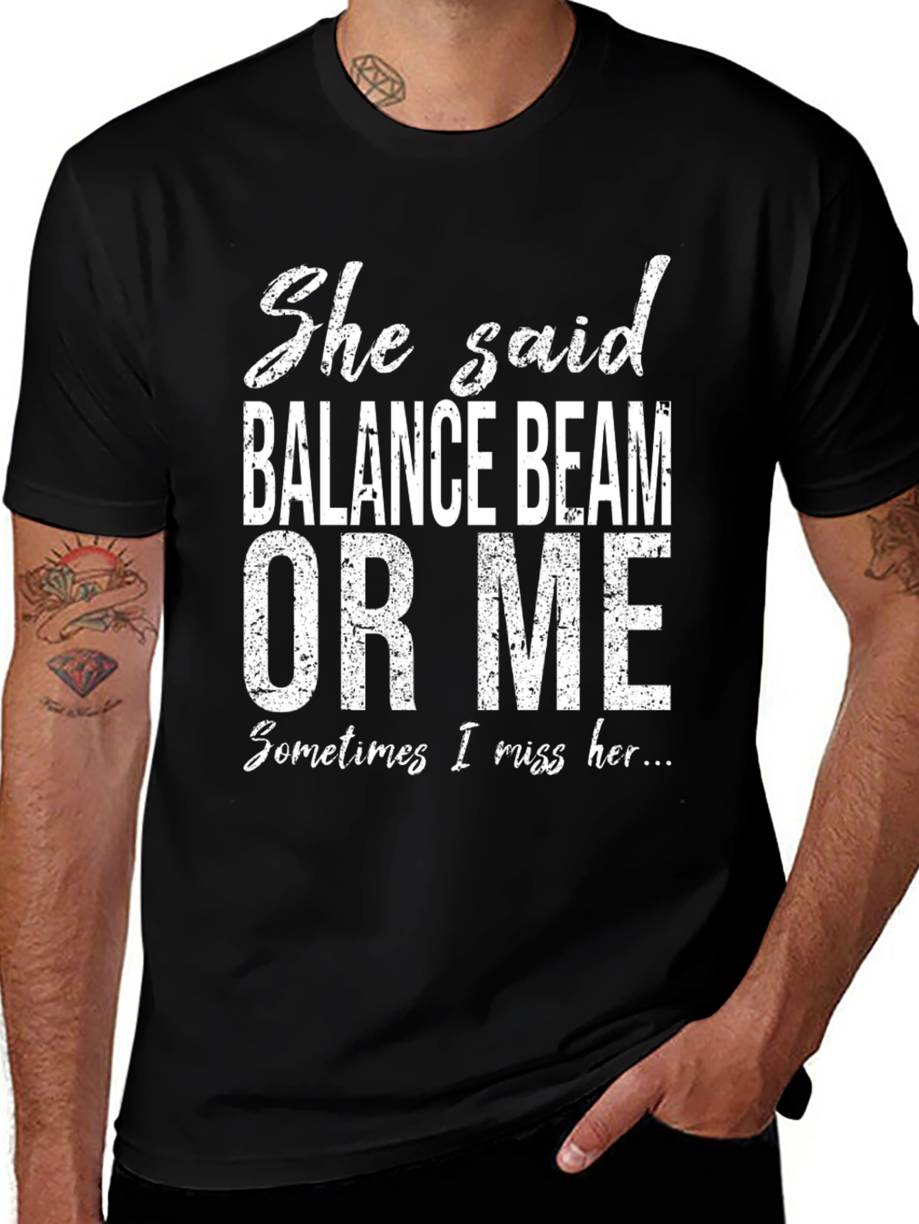 Balance Beam or Me Funny T-Shirt