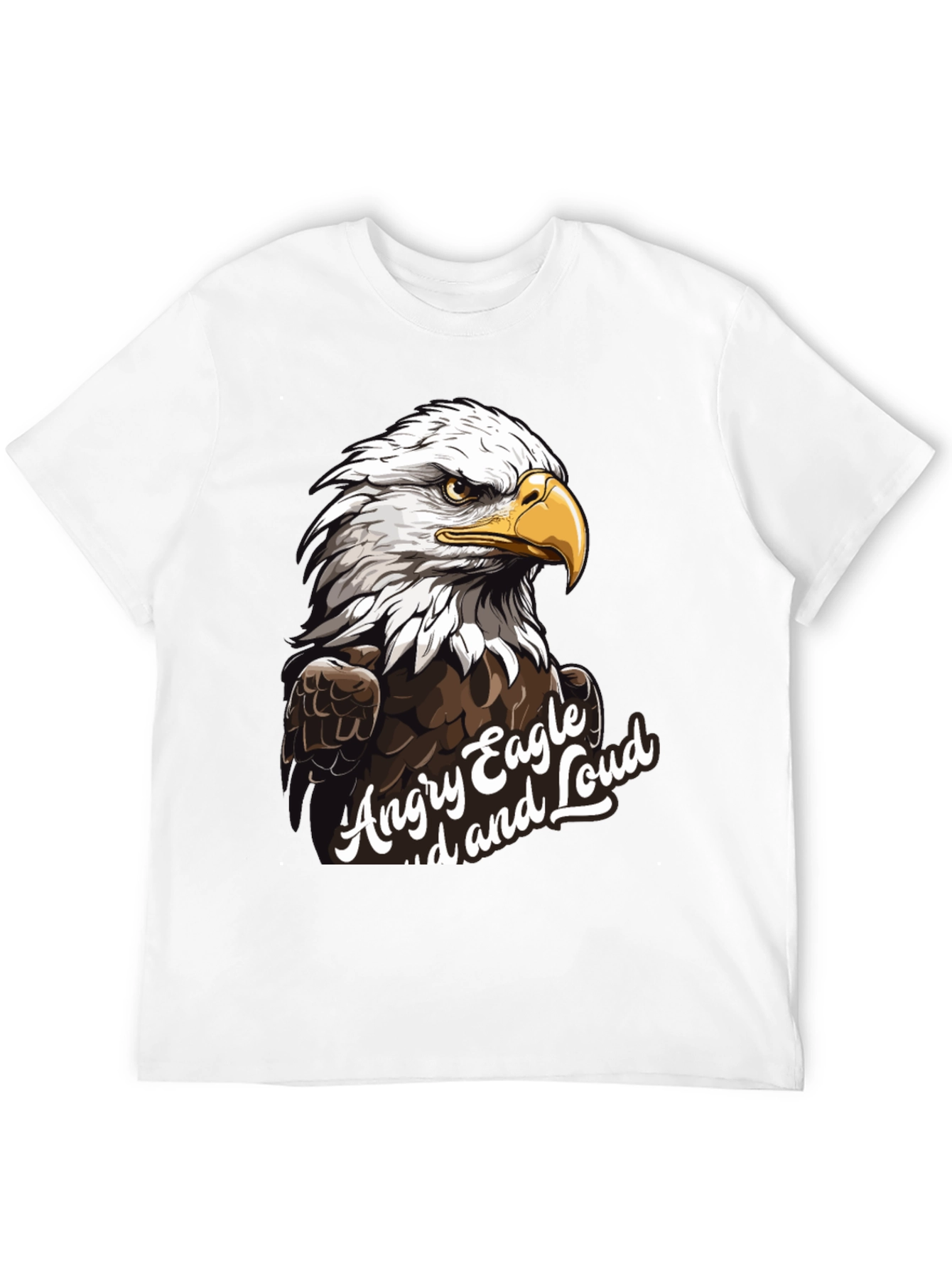 Angry Eagle Loud T-Shirt - Black