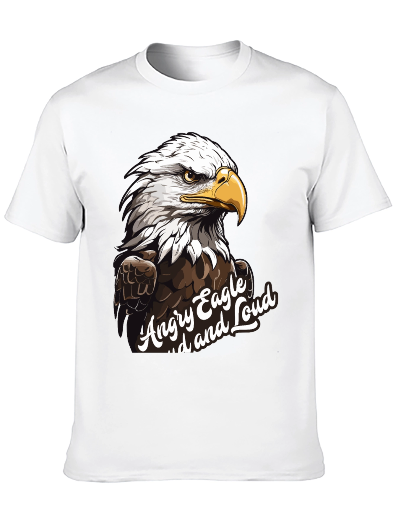 Angry Eagle Loud T-Shirt - Black