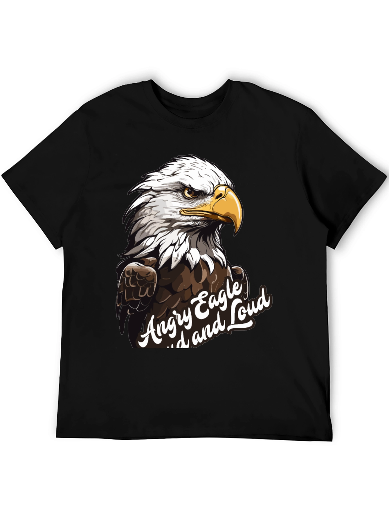 Angry Eagle Loud T-Shirt - Black