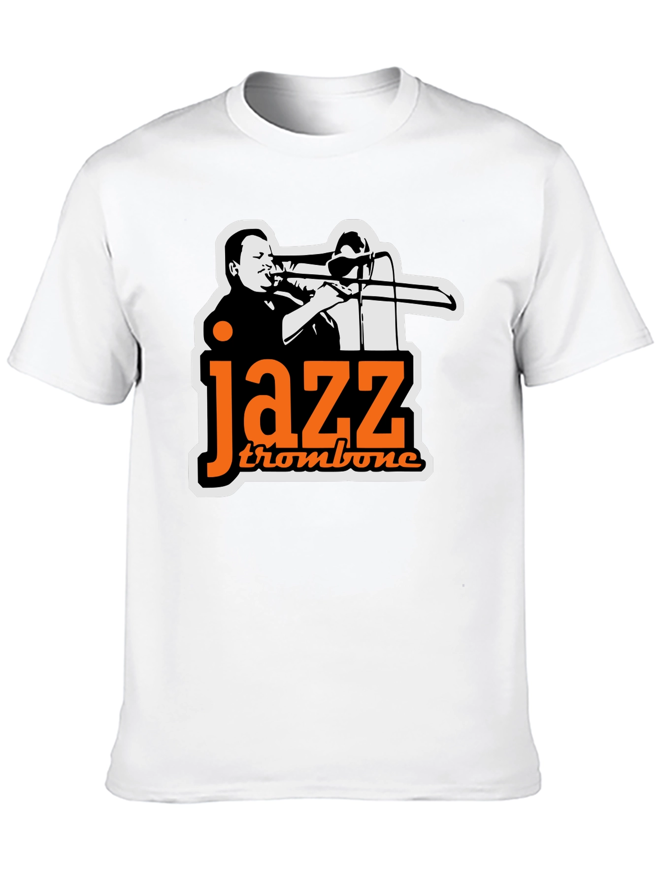 Jazz Trombone Black T-Shirt - Cool Music Tee