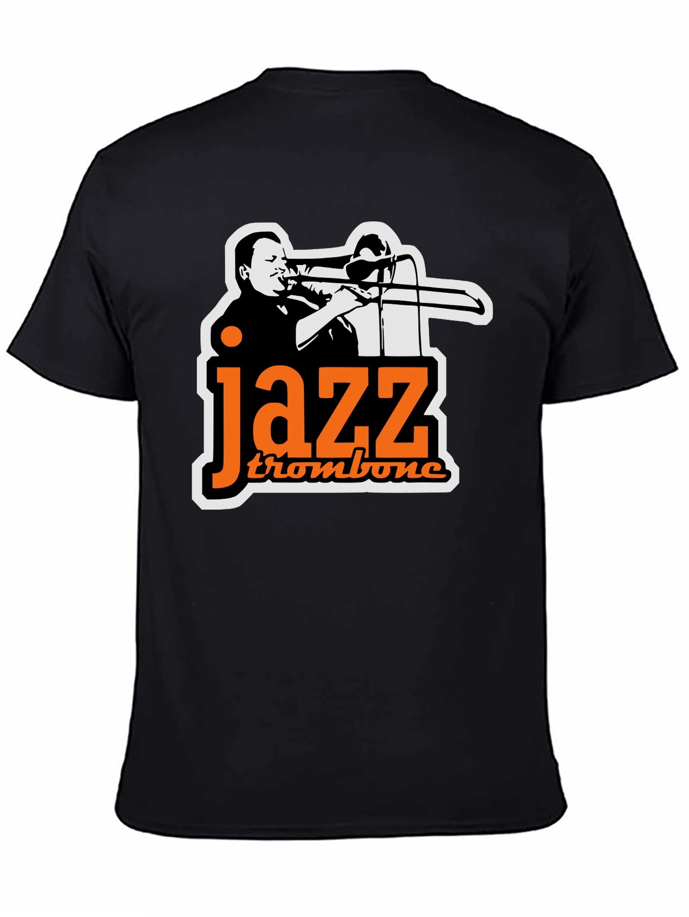 Jazz Trombone Black T-Shirt - Cool Music Tee