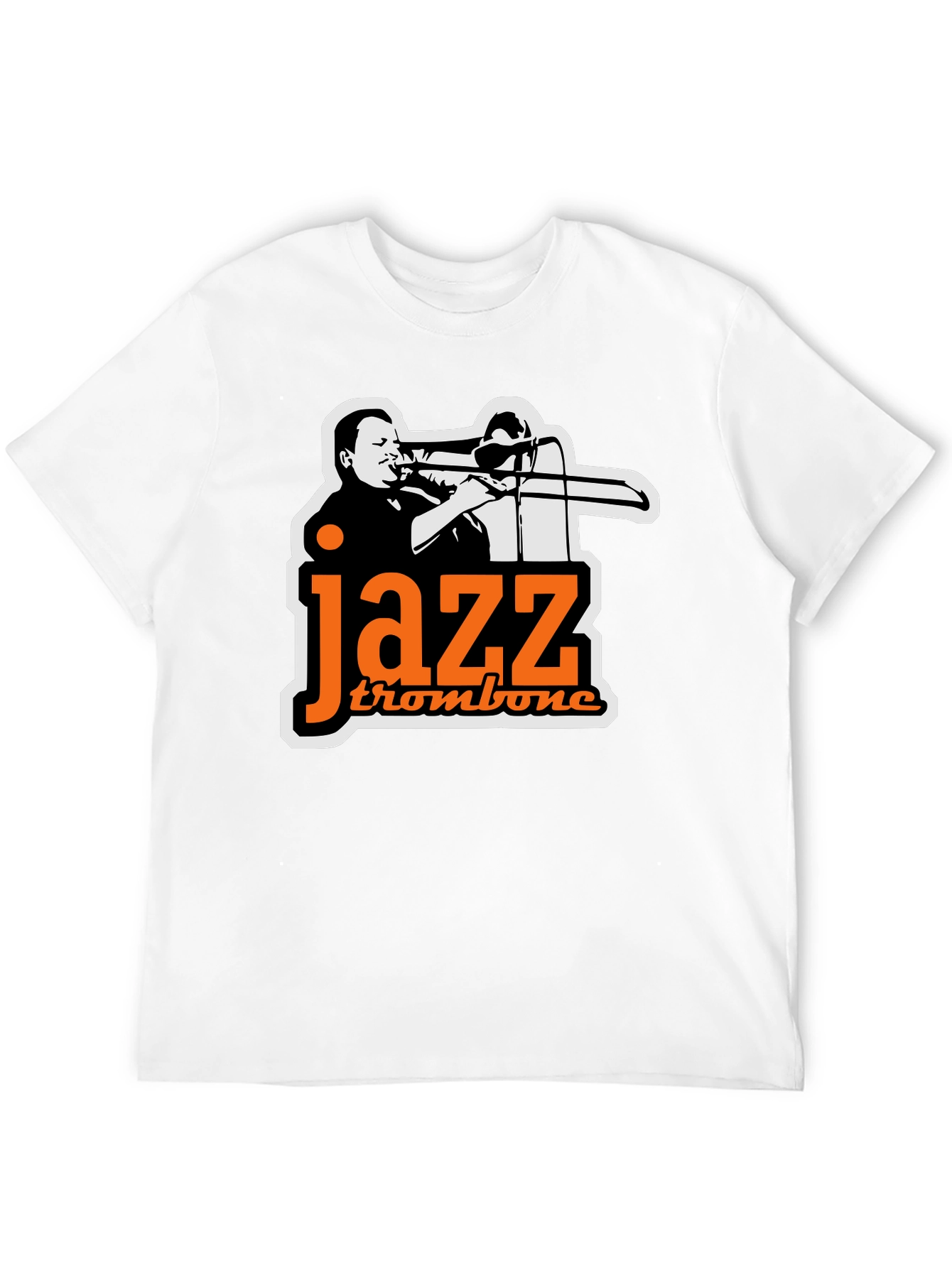 Jazz Trombone Black T-Shirt - Cool Music Tee