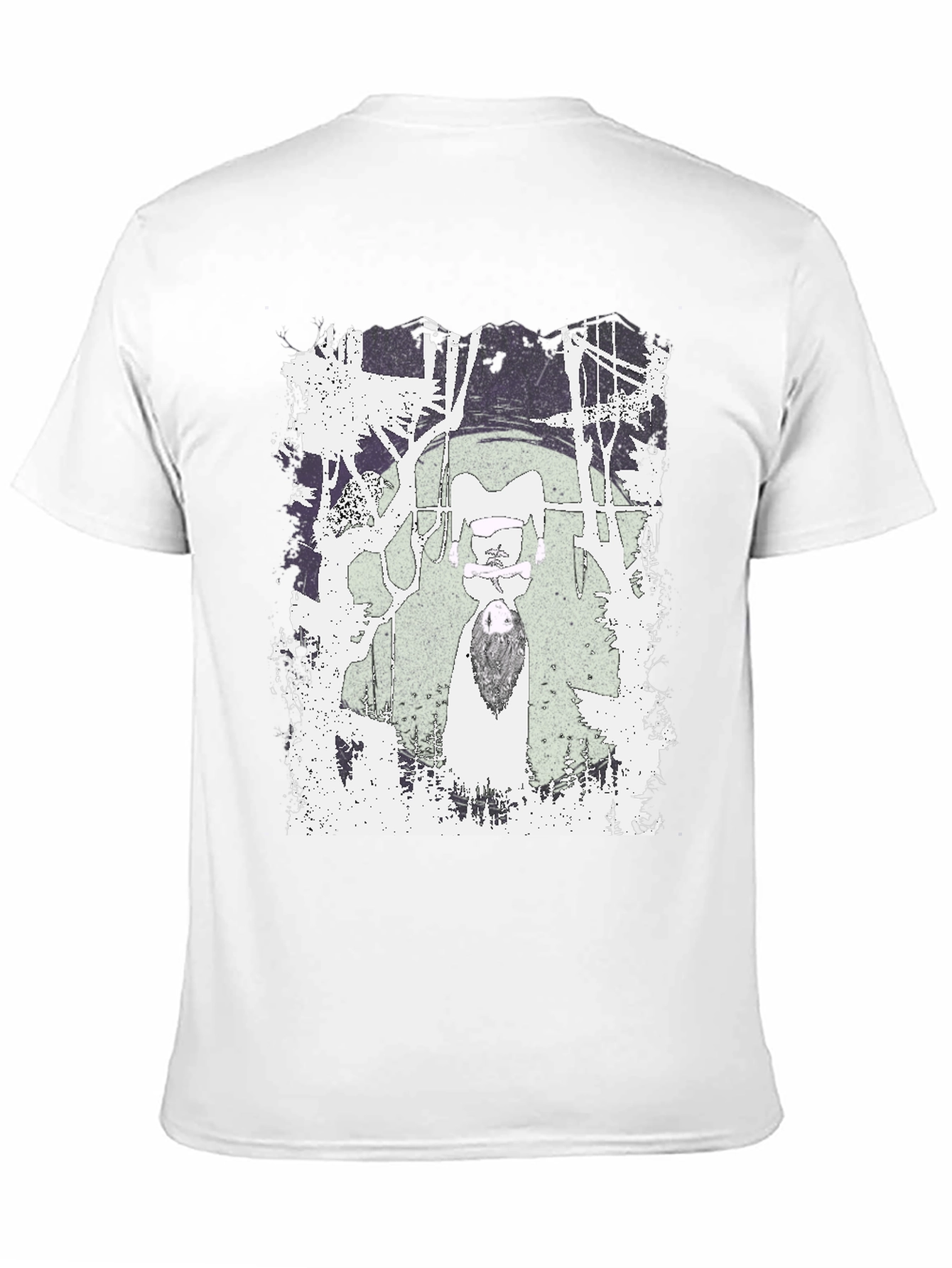 Graphic Tee - Unique Design on Black Cotton