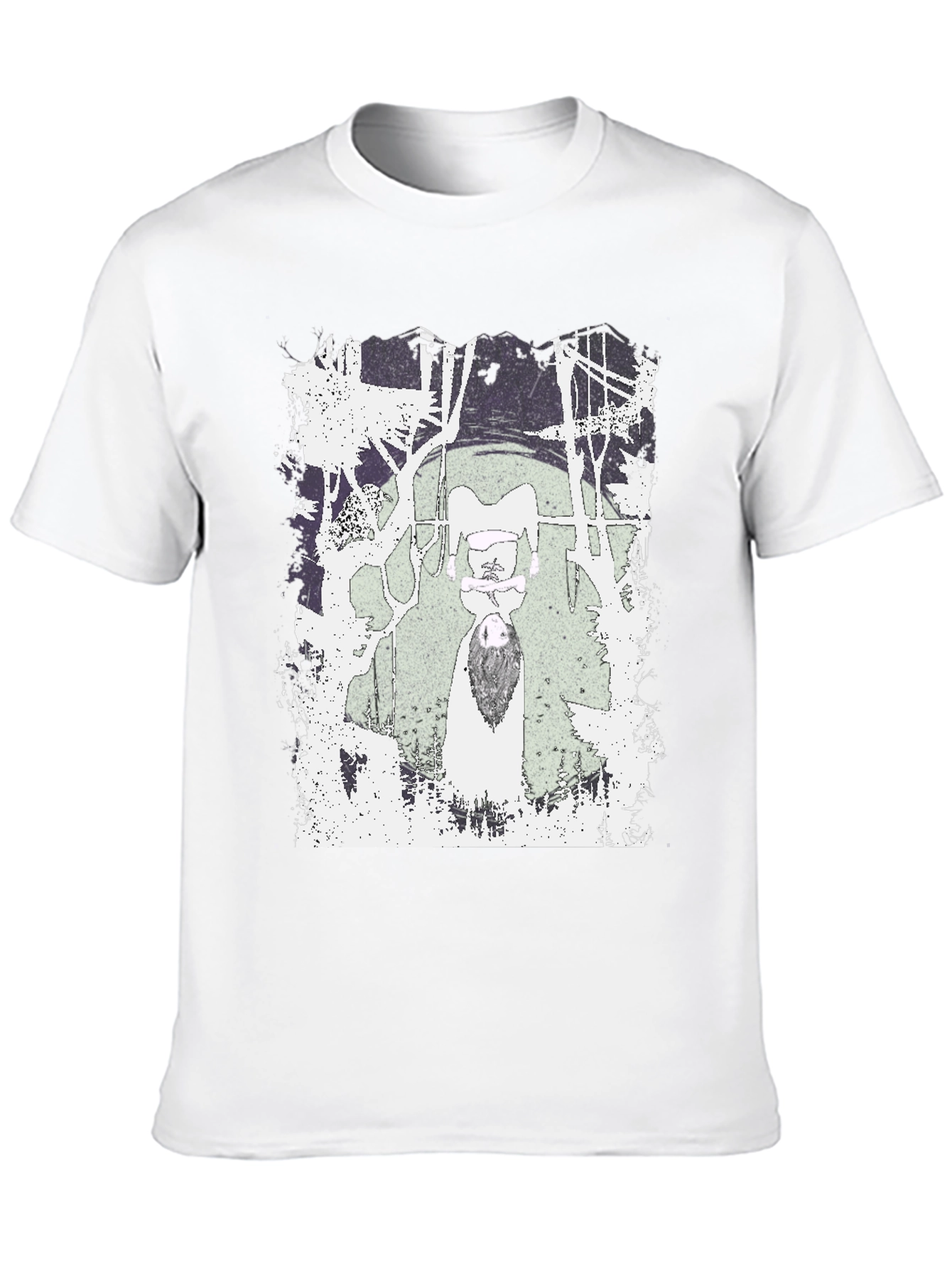 Graphic Tee - Unique Design on Black Cotton