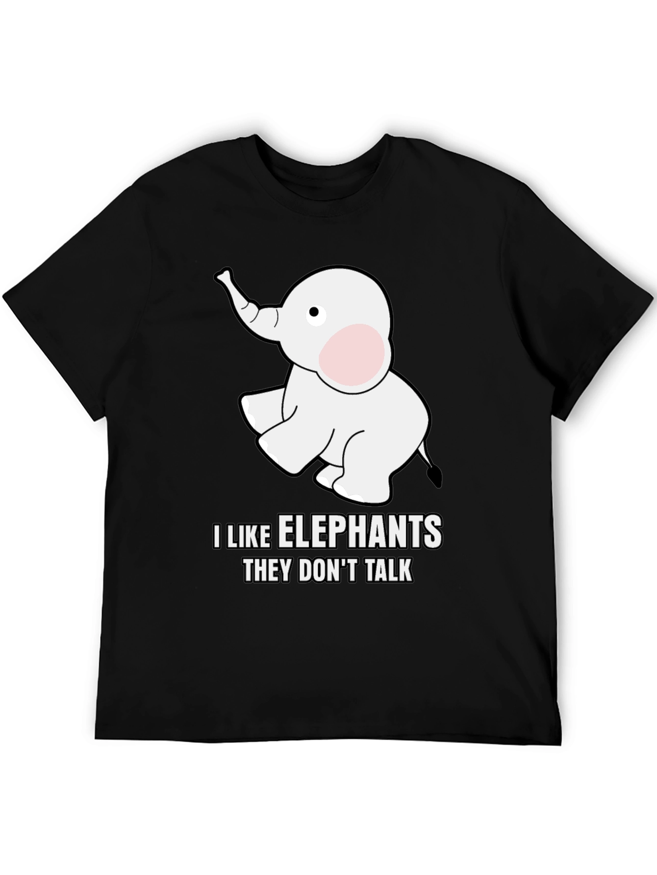 I Like Elephants T-Shirt - Soft Cotton Blend