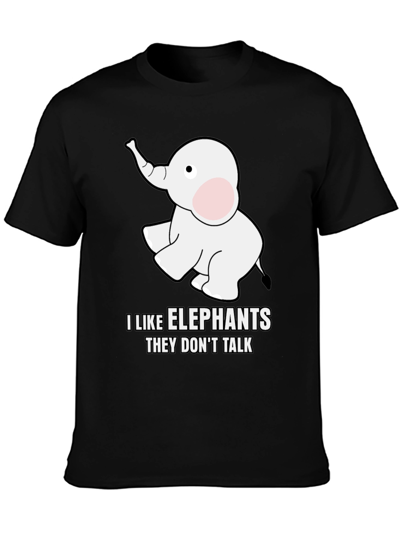 I Like Elephants T-Shirt - Soft Cotton Blend