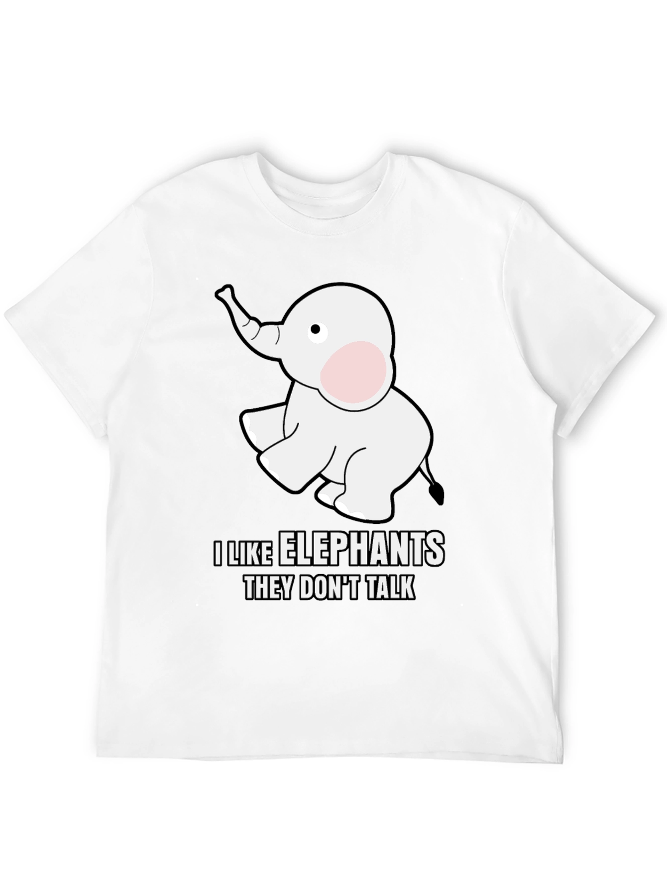 I Like Elephants T-Shirt - Soft Cotton Blend