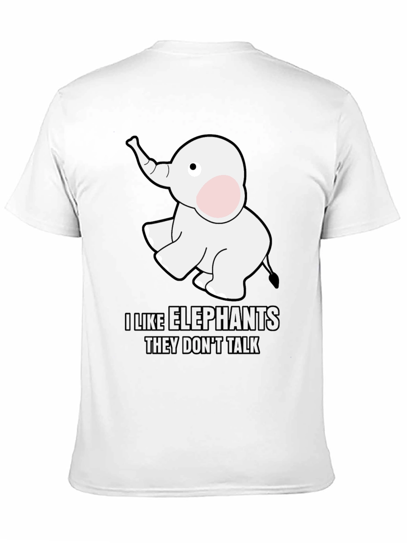 I Like Elephants T-Shirt - Soft Cotton Blend