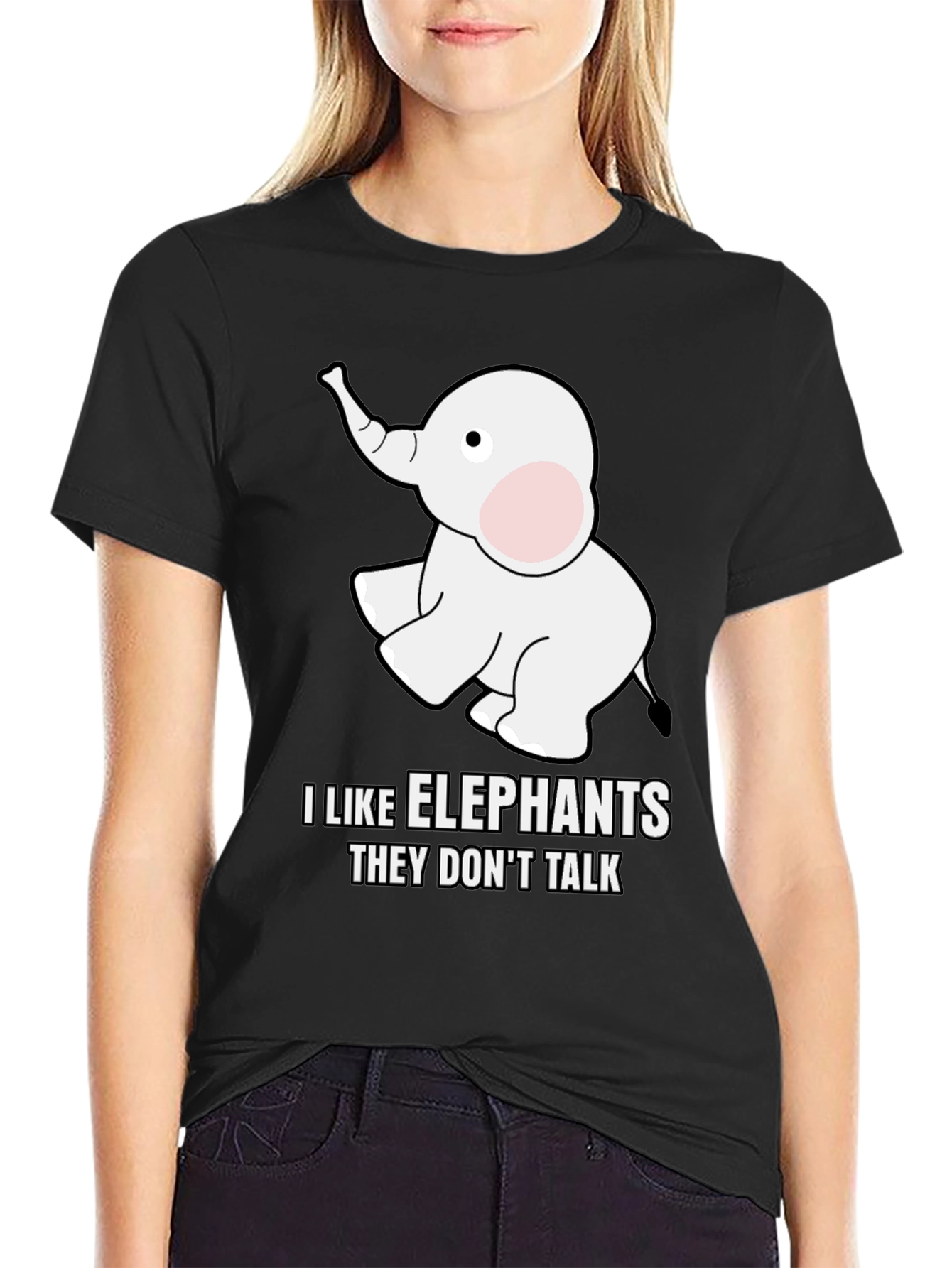 I Like Elephants T-Shirt - Soft Cotton Blend