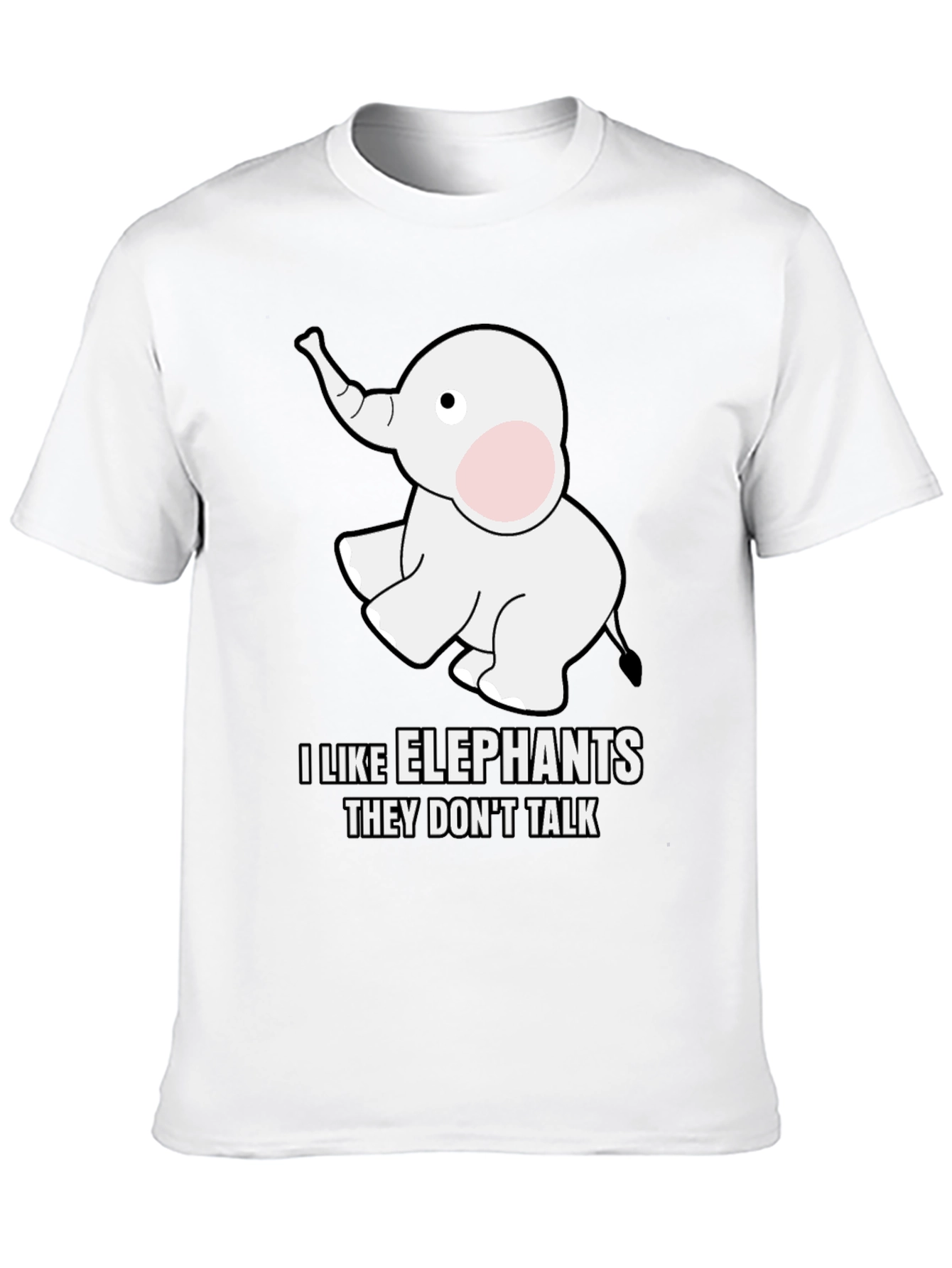 I Like Elephants T-Shirt - Soft Cotton Blend