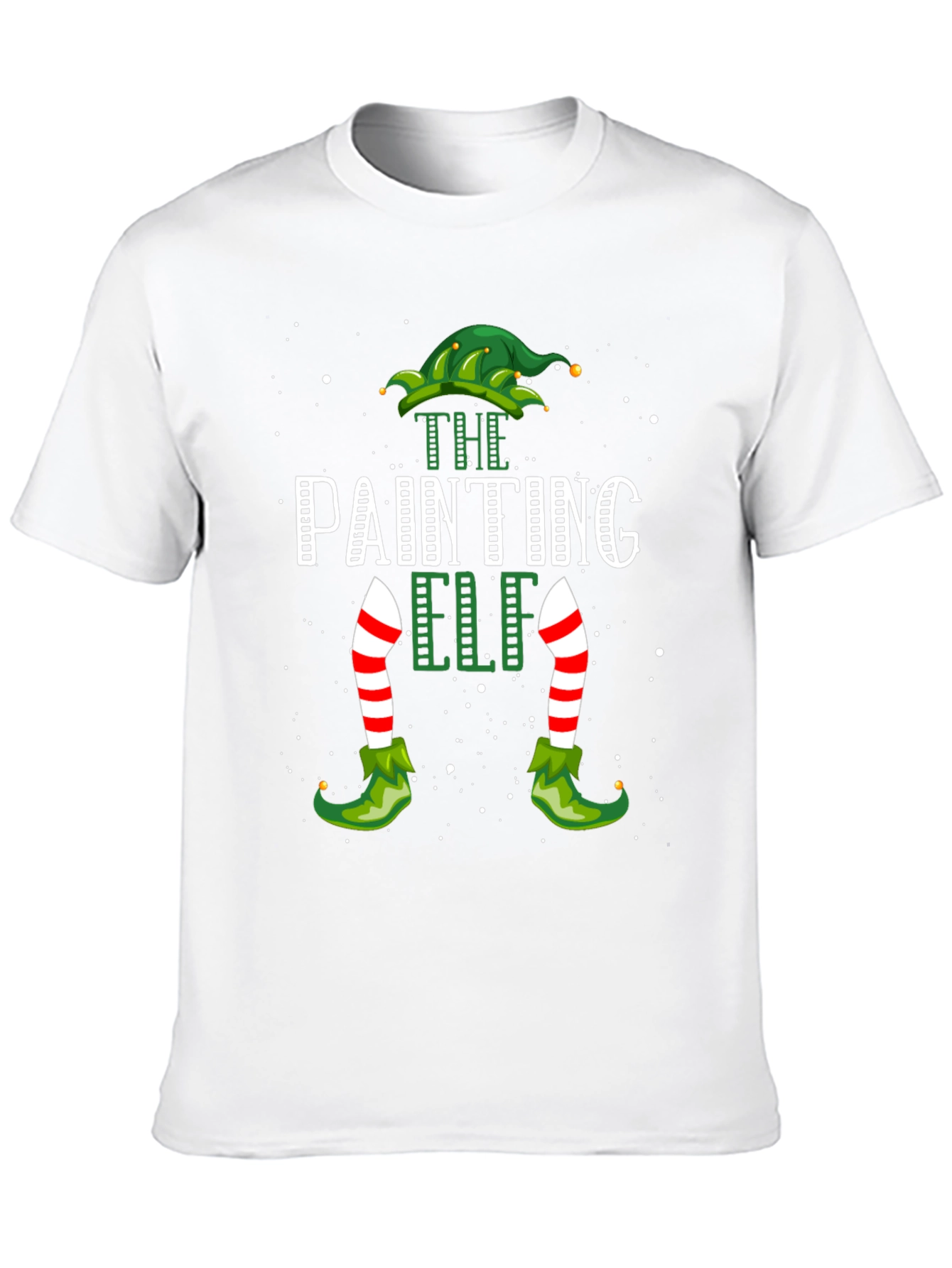 The Painting Elf T-Shirt - Christmas Festive Tee