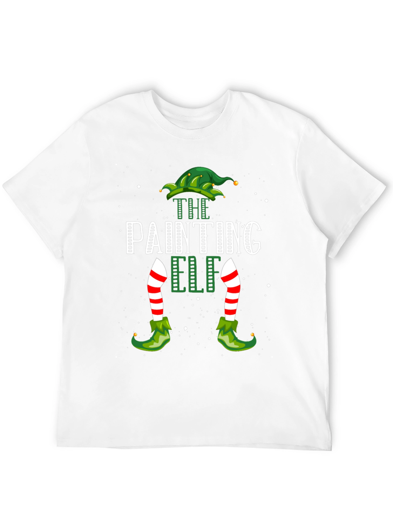 The Painting Elf T-Shirt - Christmas Festive Tee