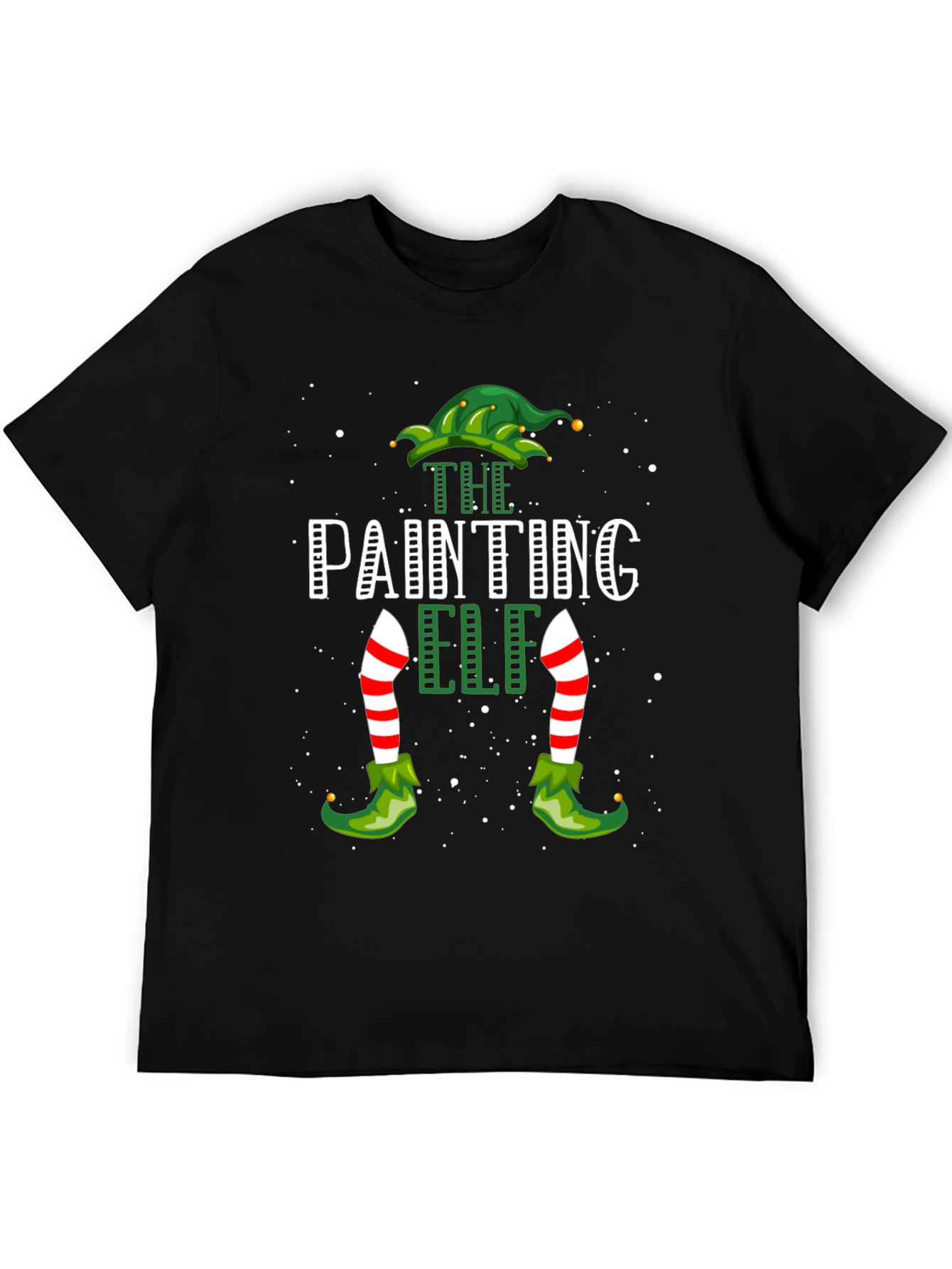 The Painting Elf T-Shirt - Christmas Festive Tee
