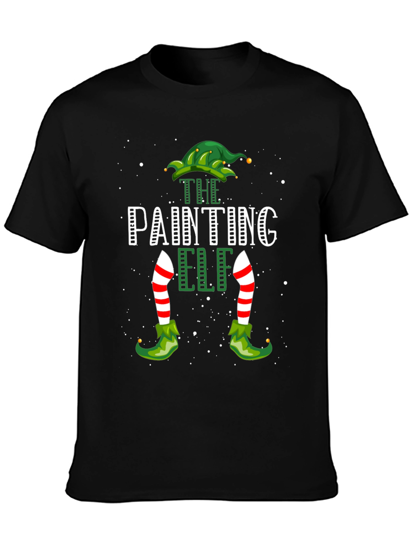 The Painting Elf T-Shirt - Christmas Festive Tee