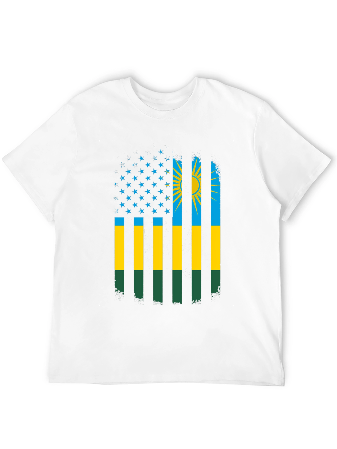 Rwanda Flag American Patriot T-Shirt