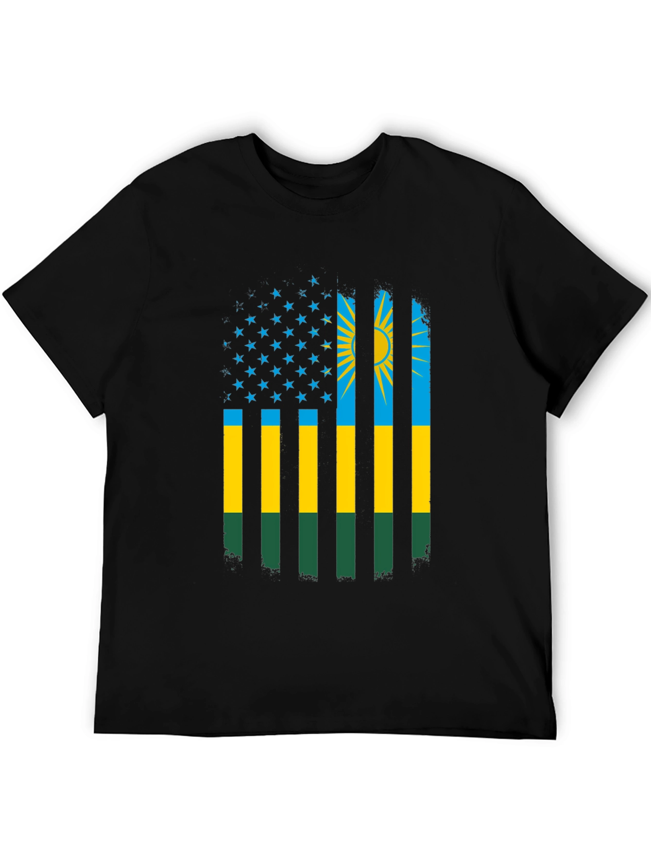 Rwanda Flag American Patriot T-Shirt