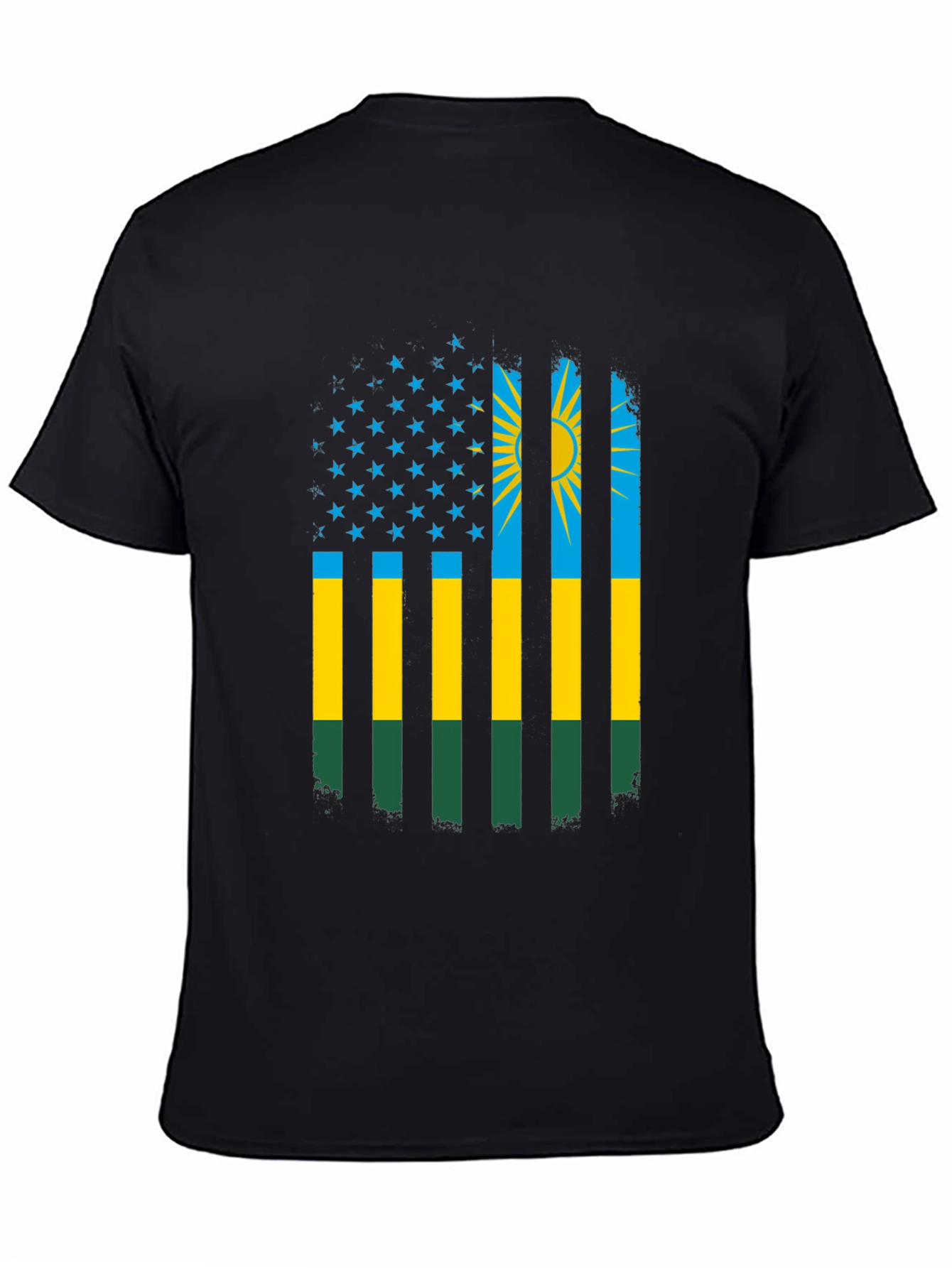 Rwanda Flag American Patriot T-Shirt