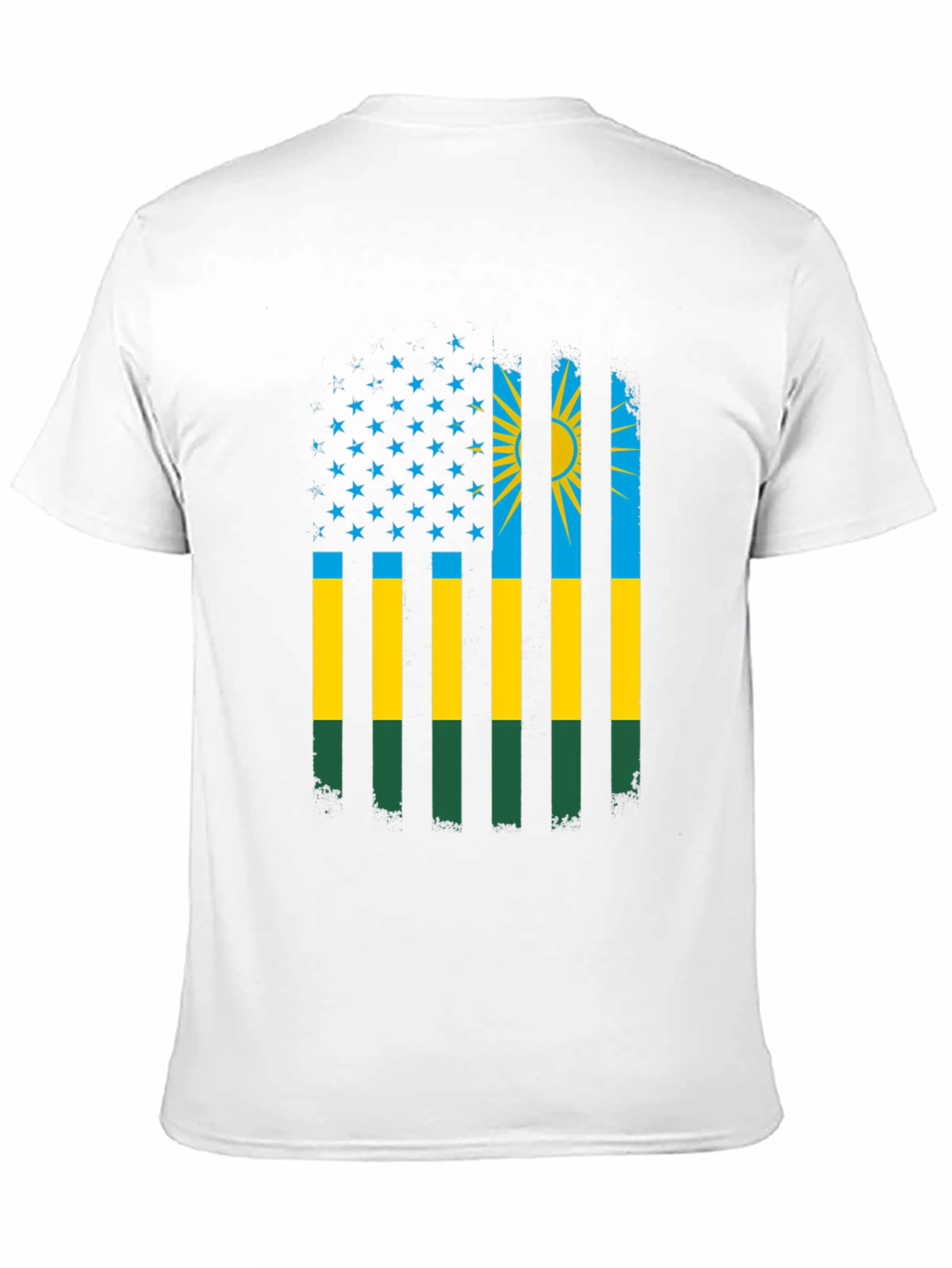 Rwanda Flag American Patriot T-Shirt
