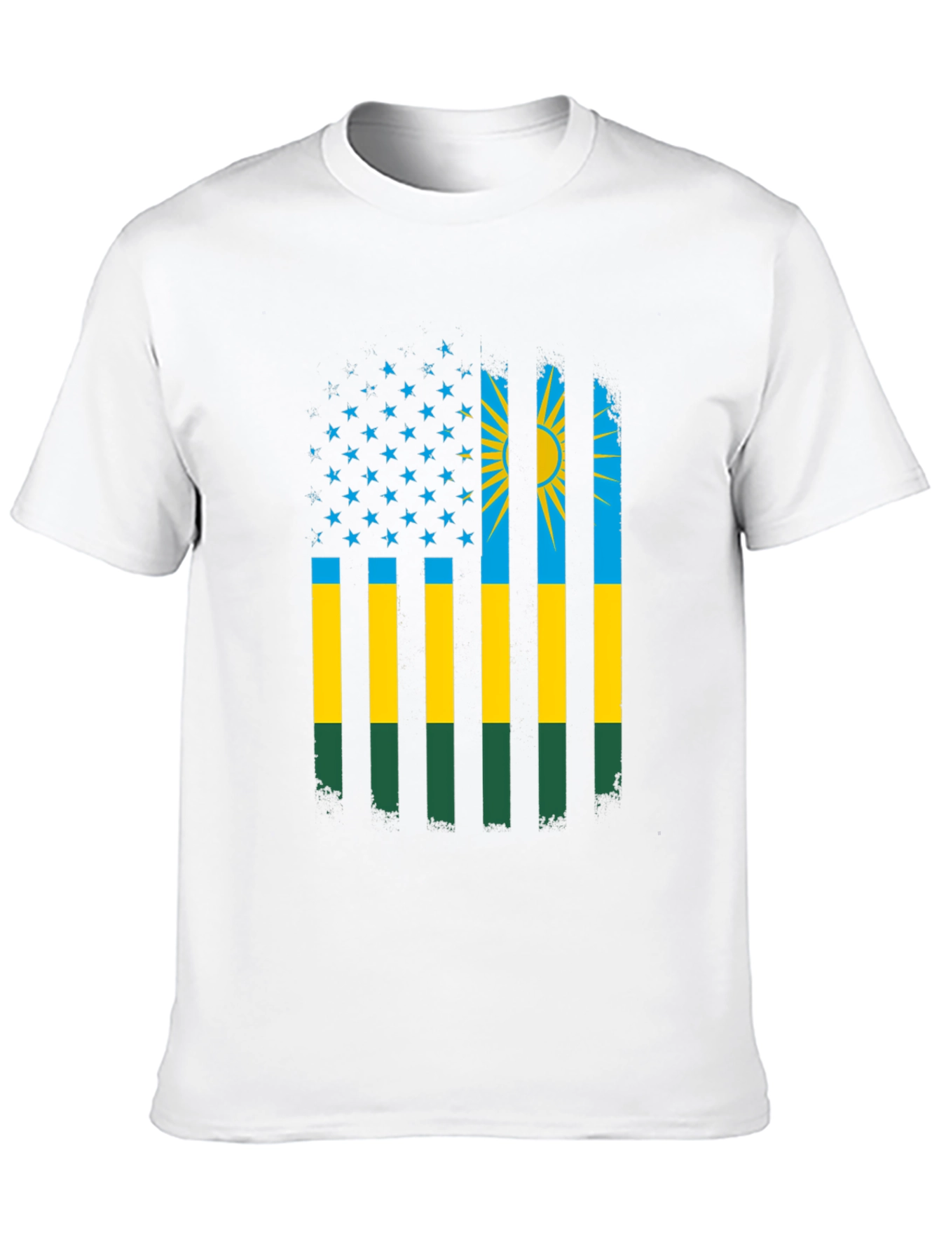 Rwanda Flag American Patriot T-Shirt