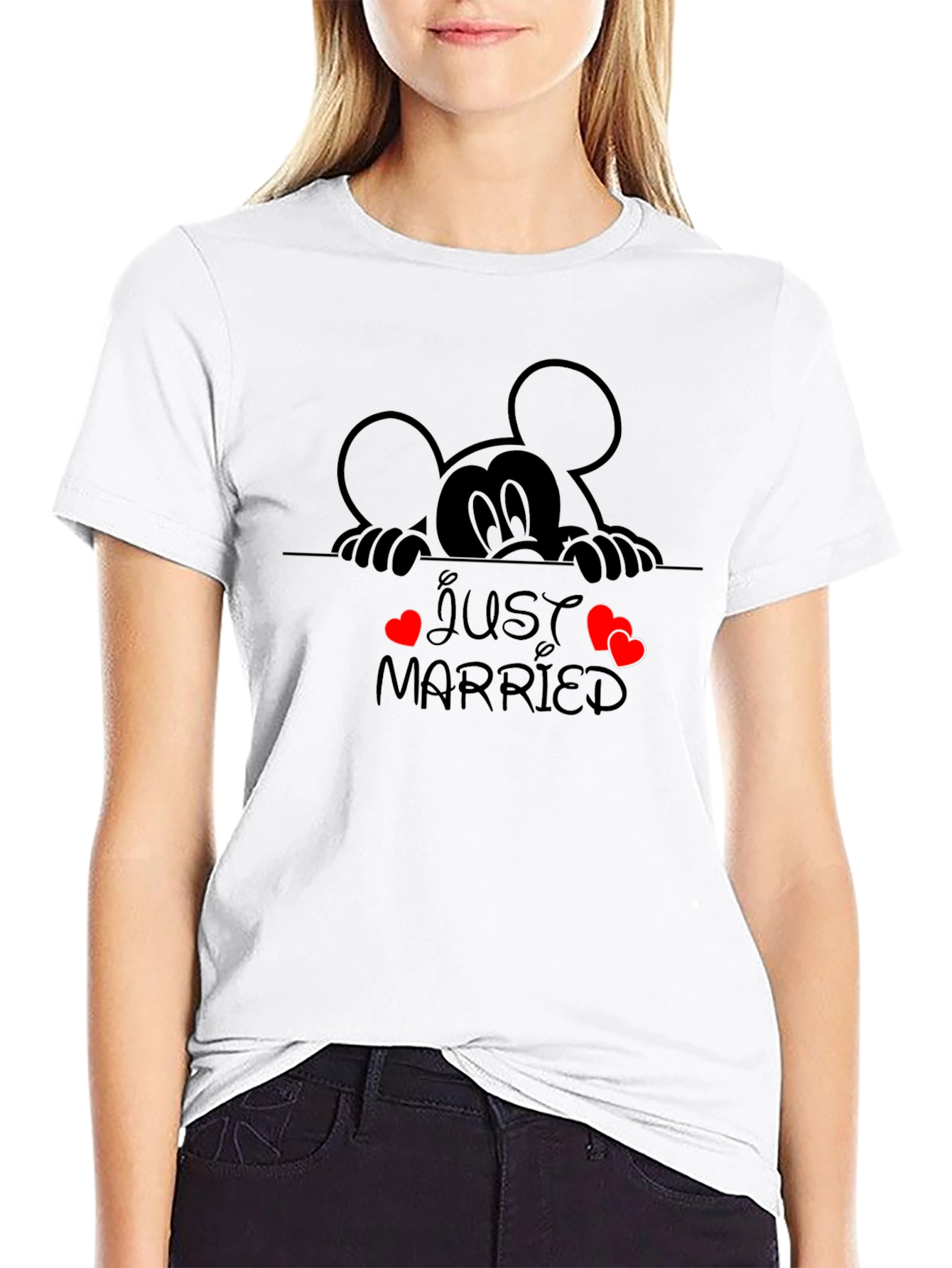 Just Married Mickey Mouse T-Shirt