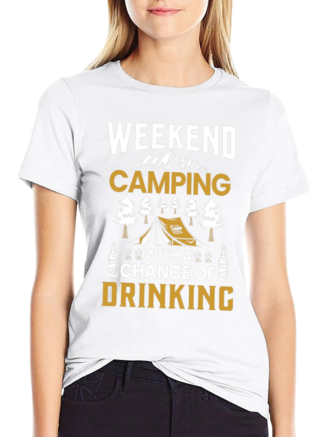 Weekend Camping Drinking T-Shirt