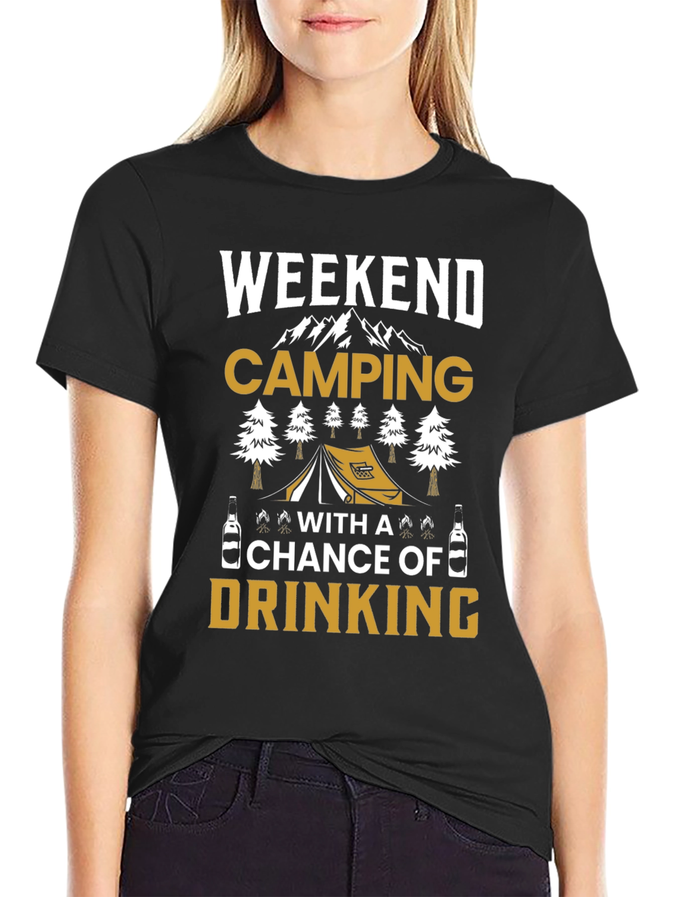 Weekend Camping Drinking T-Shirt