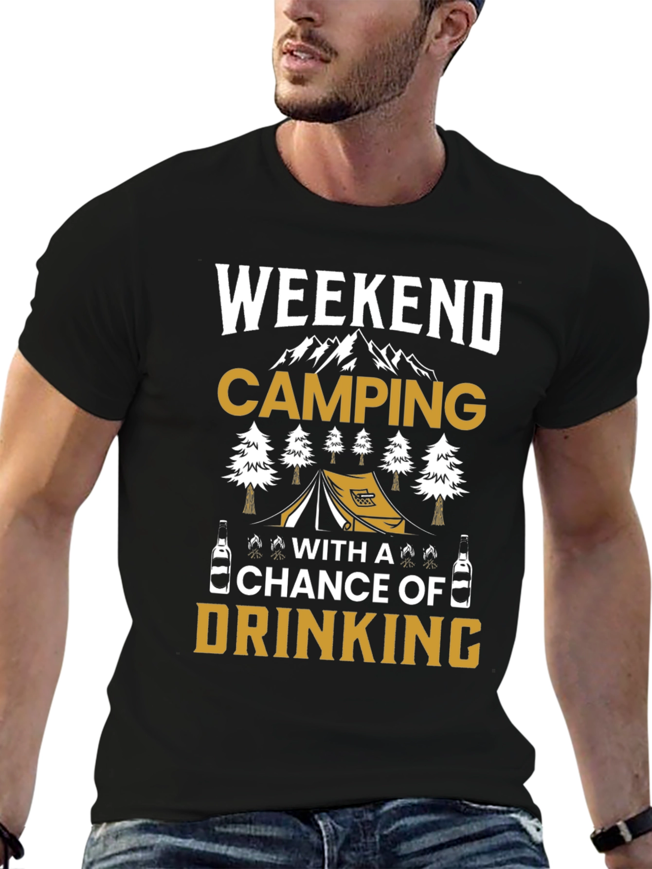 Weekend Camping Drinking T-Shirt